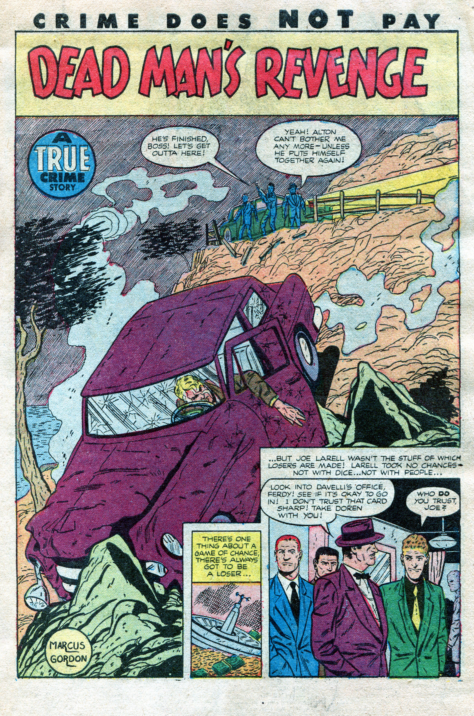 Crime Does Not Pay #127 (Lev Gleason), page 3. Public domain (US).