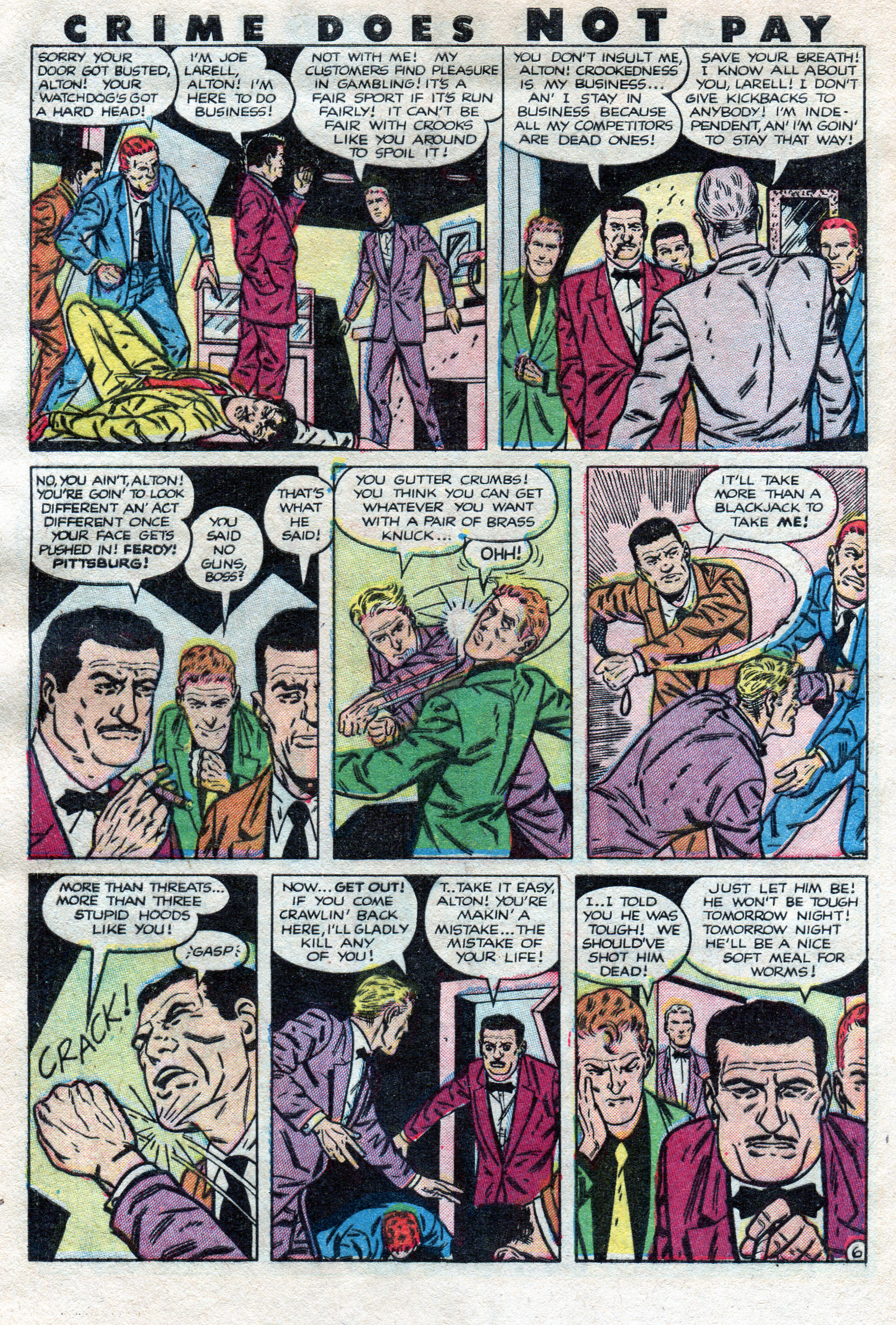 Crime Does Not Pay #127 (Lev Gleason), page 8. Public domain (US).
