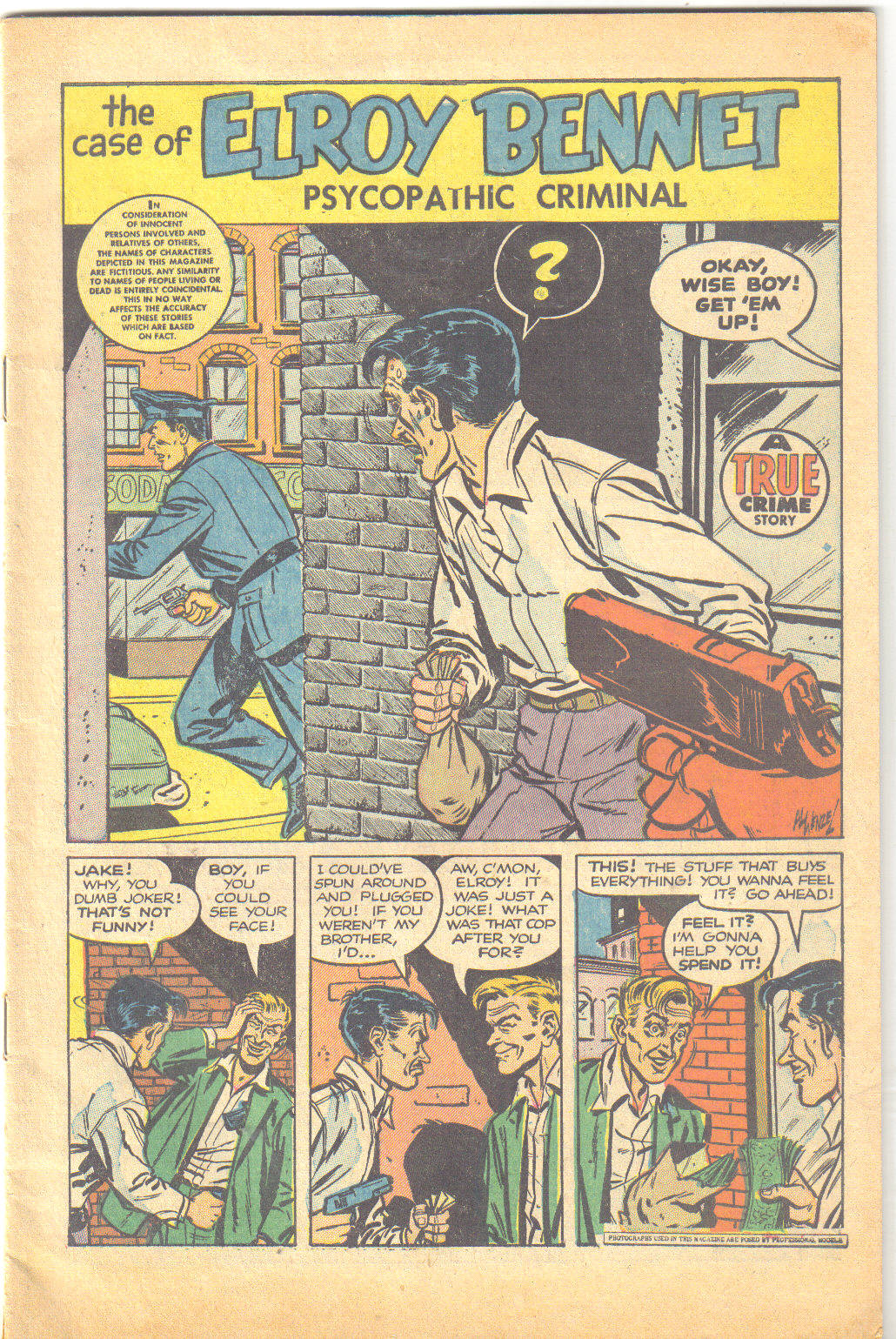 Crime Does Not Pay #131 (Lev Gleason), page 3. Public domain (US).