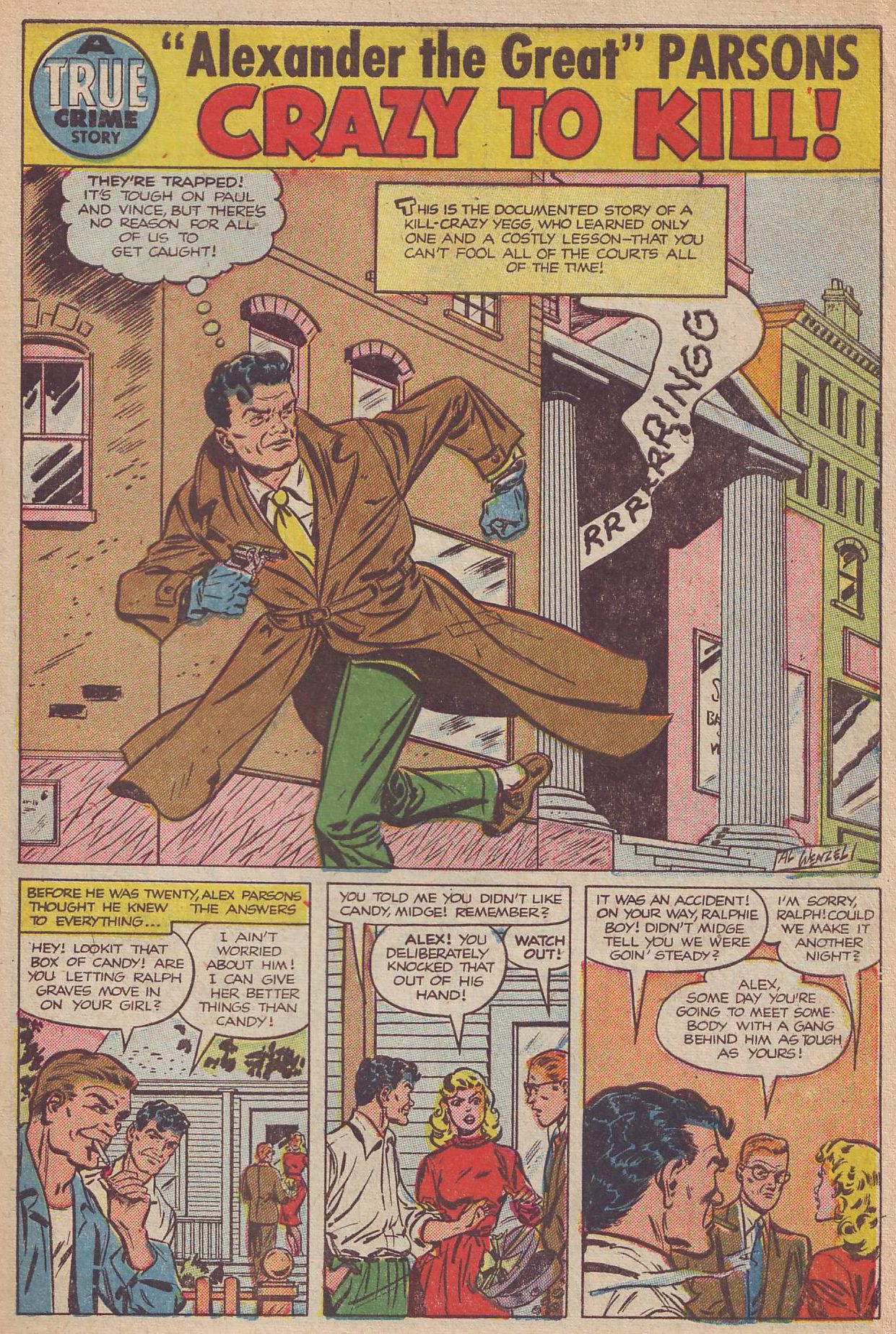 Crime Does Not Pay #133 (Lev Gleason), page 27. Public domain (US).