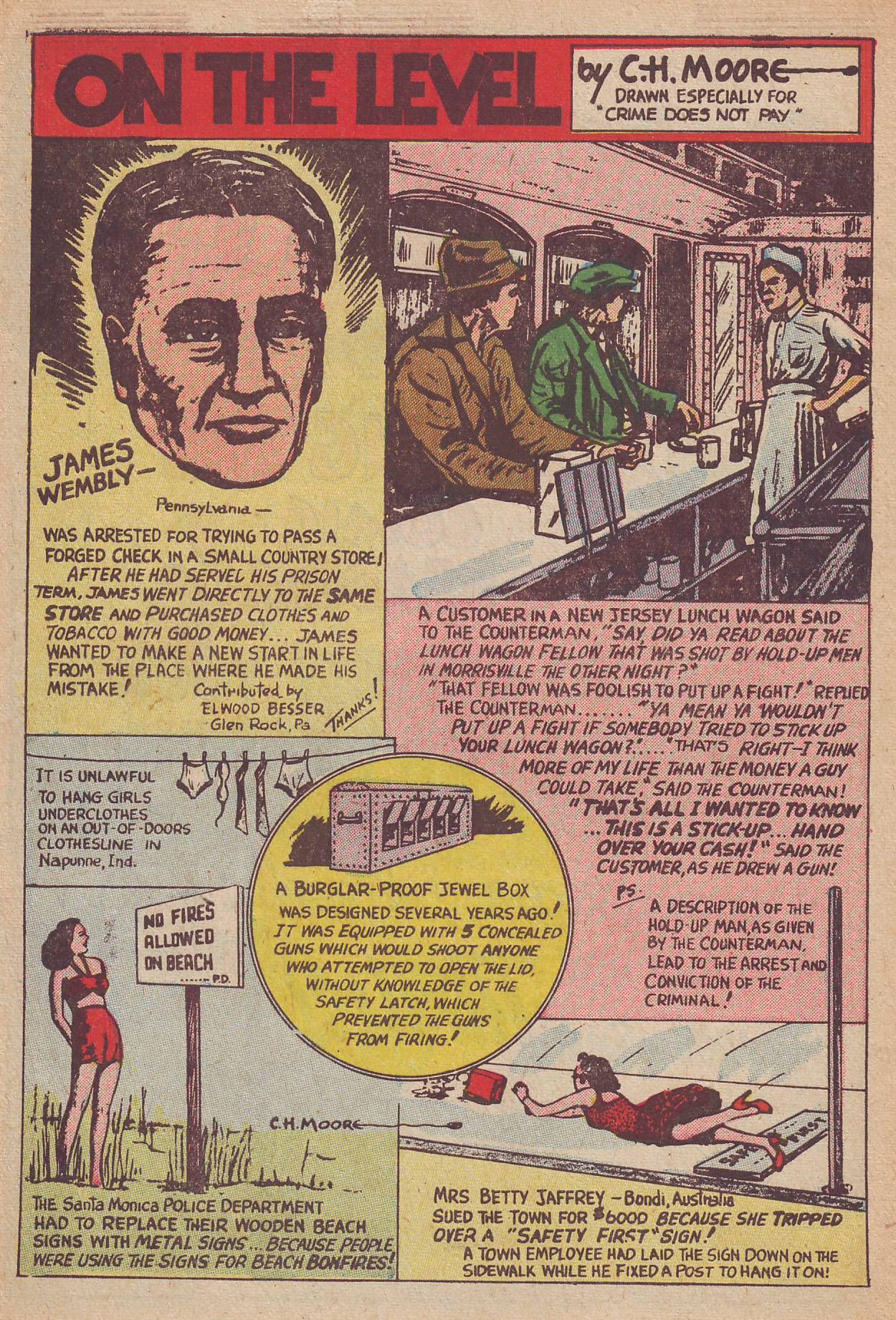 Crime Does Not Pay #133 (Lev Gleason), page 34. Public domain (US).