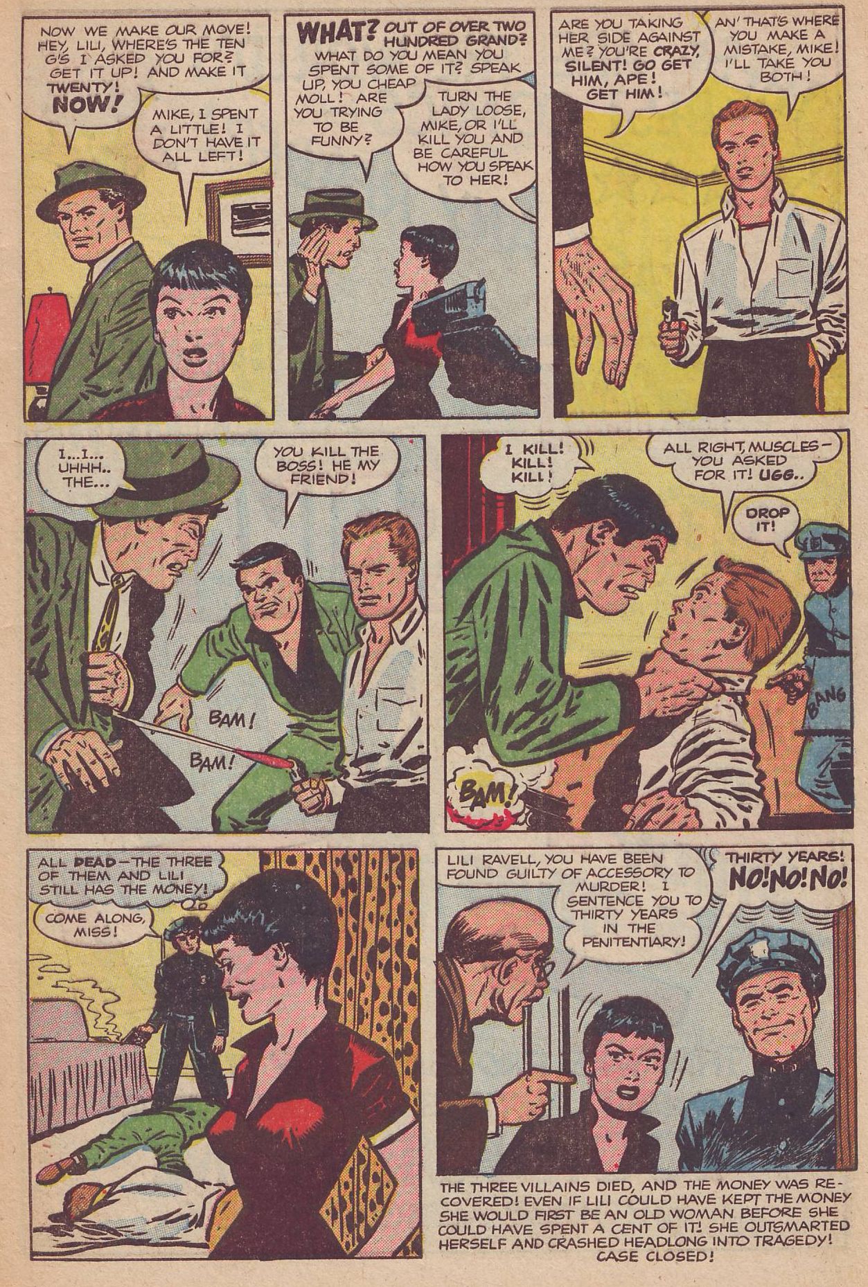 Crime Does Not Pay #133 (Lev Gleason), page 9. Public domain (US).