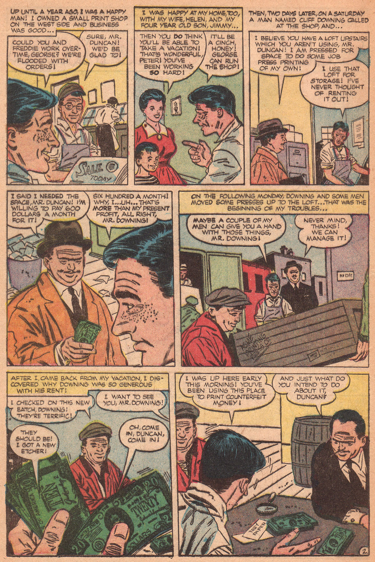 Crime Does Not Pay #134 (Lev Gleason), page 16. Public domain (US).