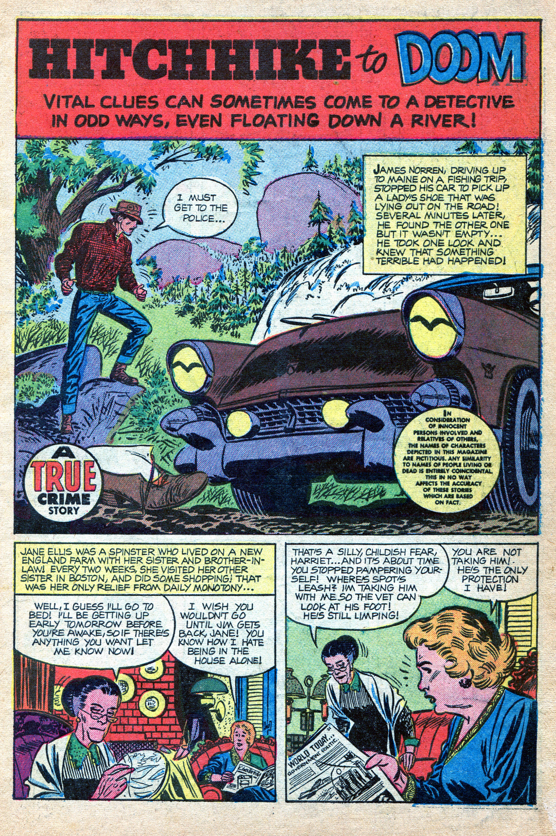 Crime Does Not Pay #147 (Lev Gleason), page 3. Public domain (US).