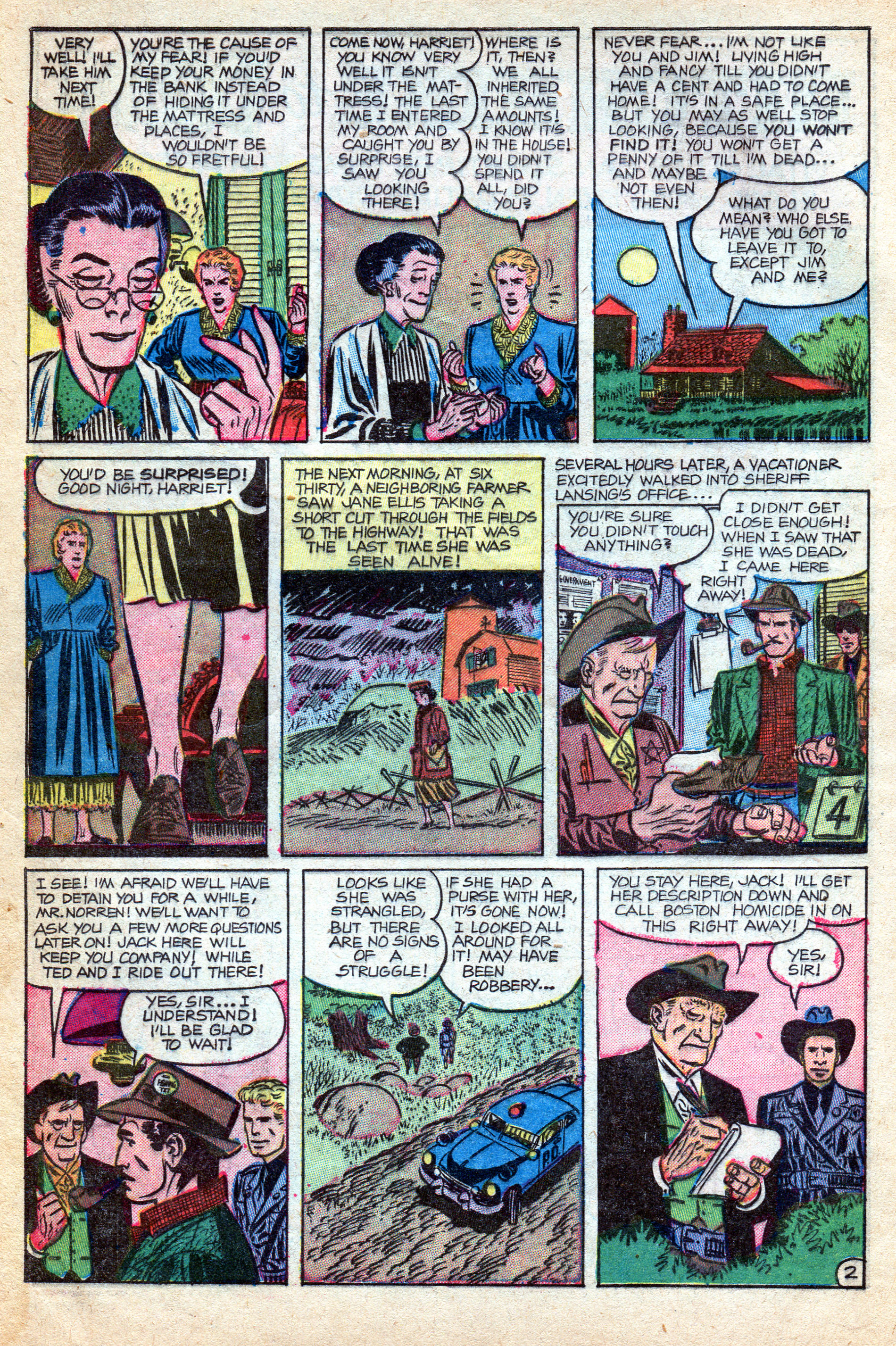 Crime Does Not Pay #147 (Lev Gleason), page 4. Public domain (US).