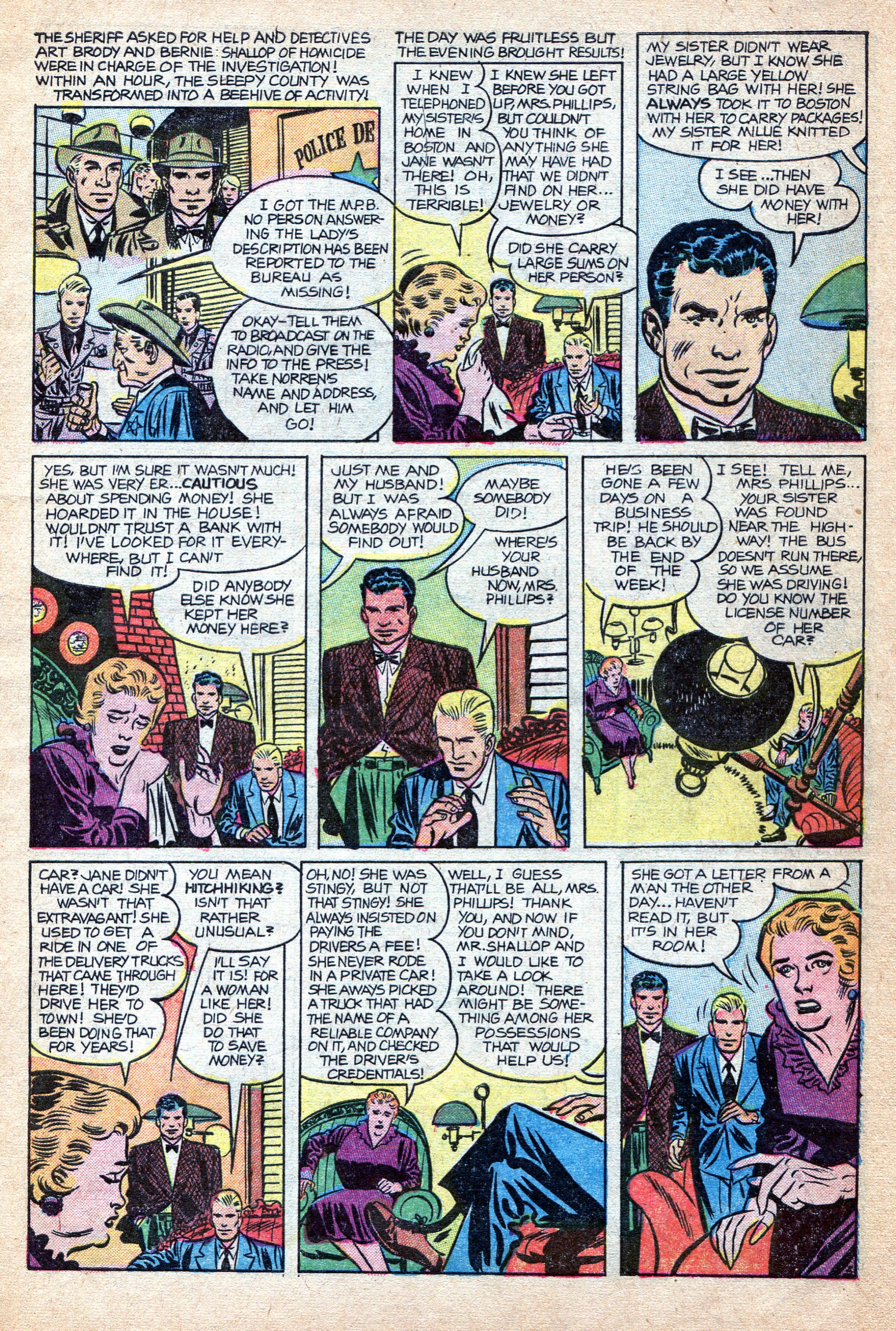 Crime Does Not Pay #147 (Lev Gleason), page 5. Public domain (US).