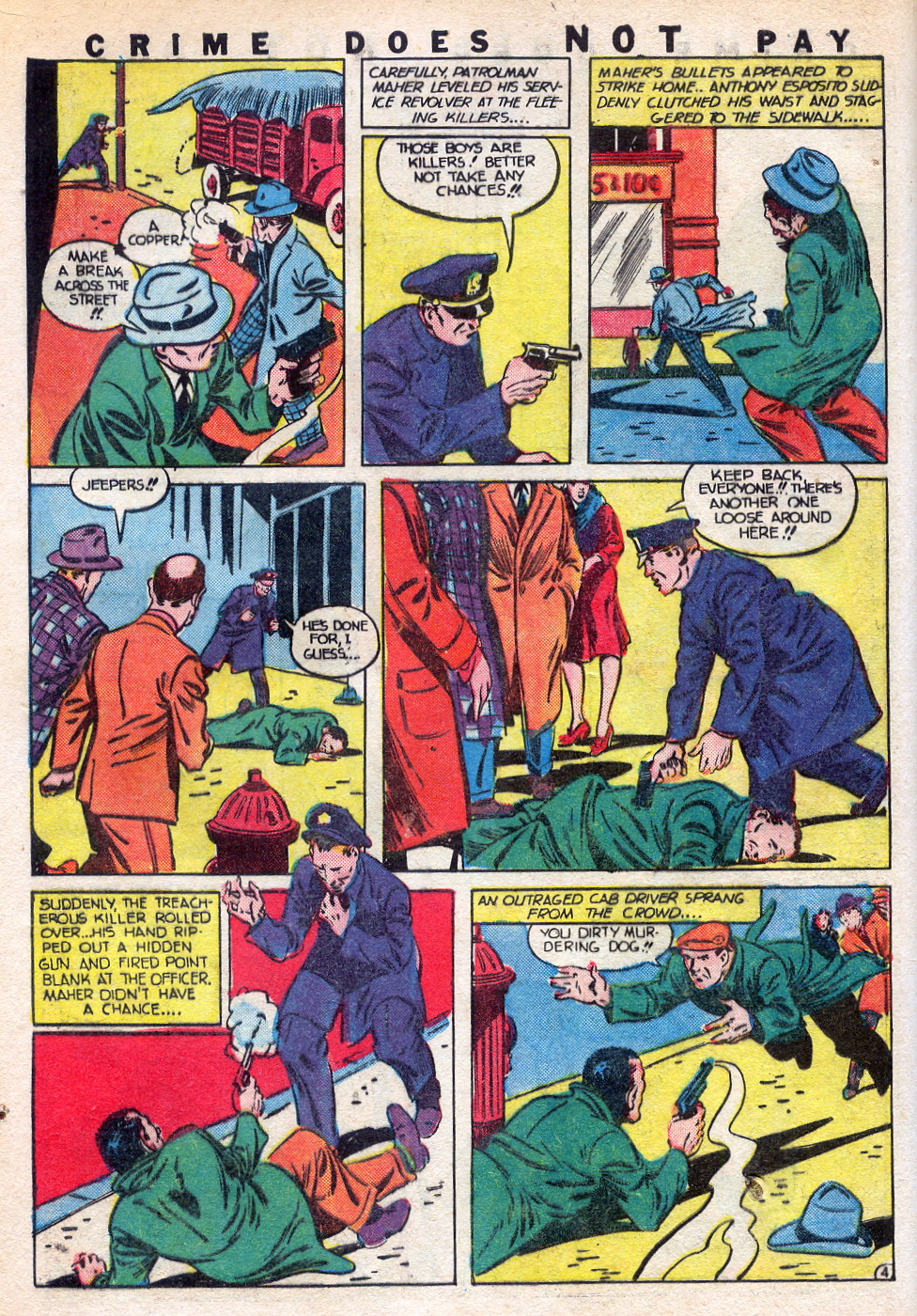 Crime Does Not Pay #22 (Lev Gleason), page 28. Public domain (US).