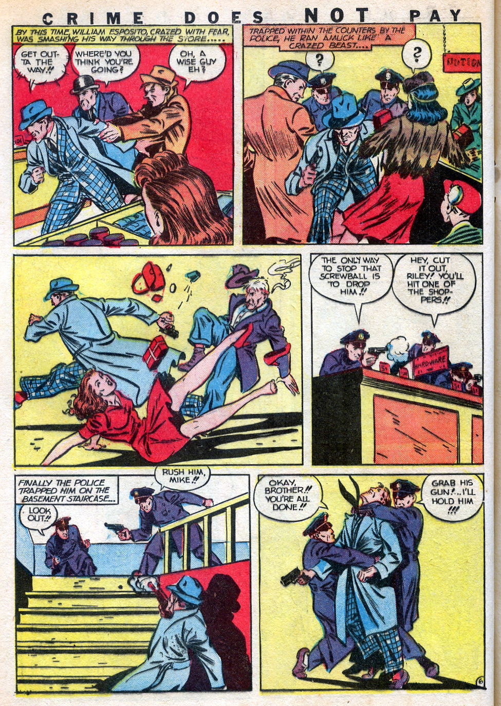 Crime Does Not Pay #22 (Lev Gleason), page 30. Public domain (US).