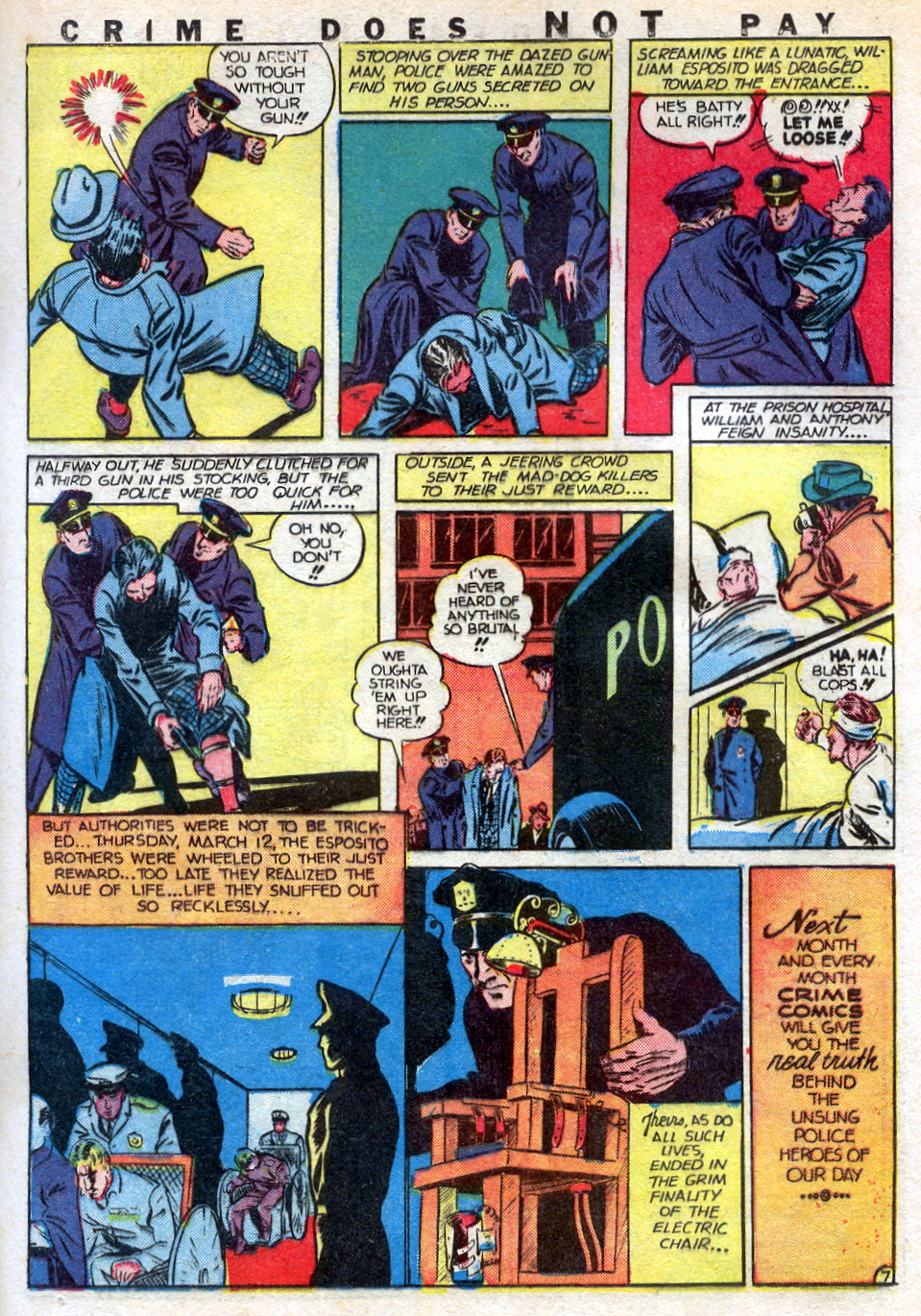 Crime Does Not Pay #22 (Lev Gleason), page 31. Public domain (US).