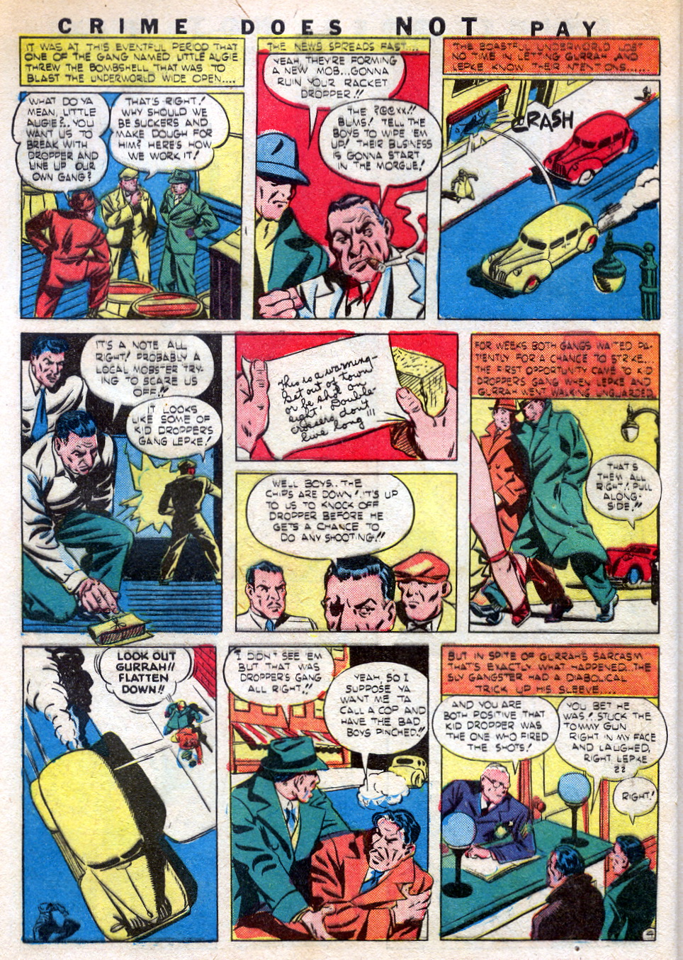 Crime Does Not Pay #22 (Lev Gleason), page 6. Public domain (US).
