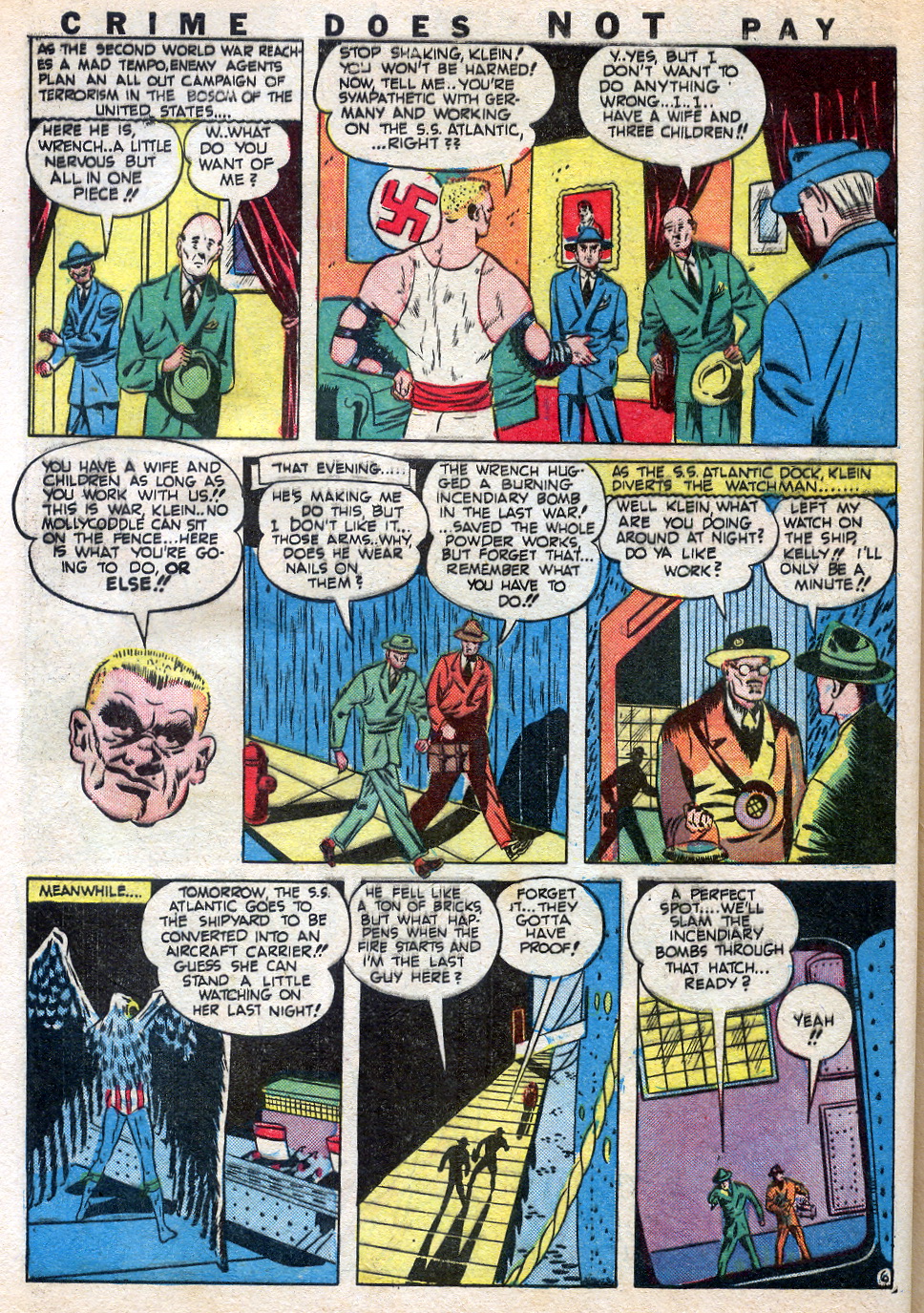 Crime Does Not Pay #22 (Lev Gleason), page 62. Public domain (US).