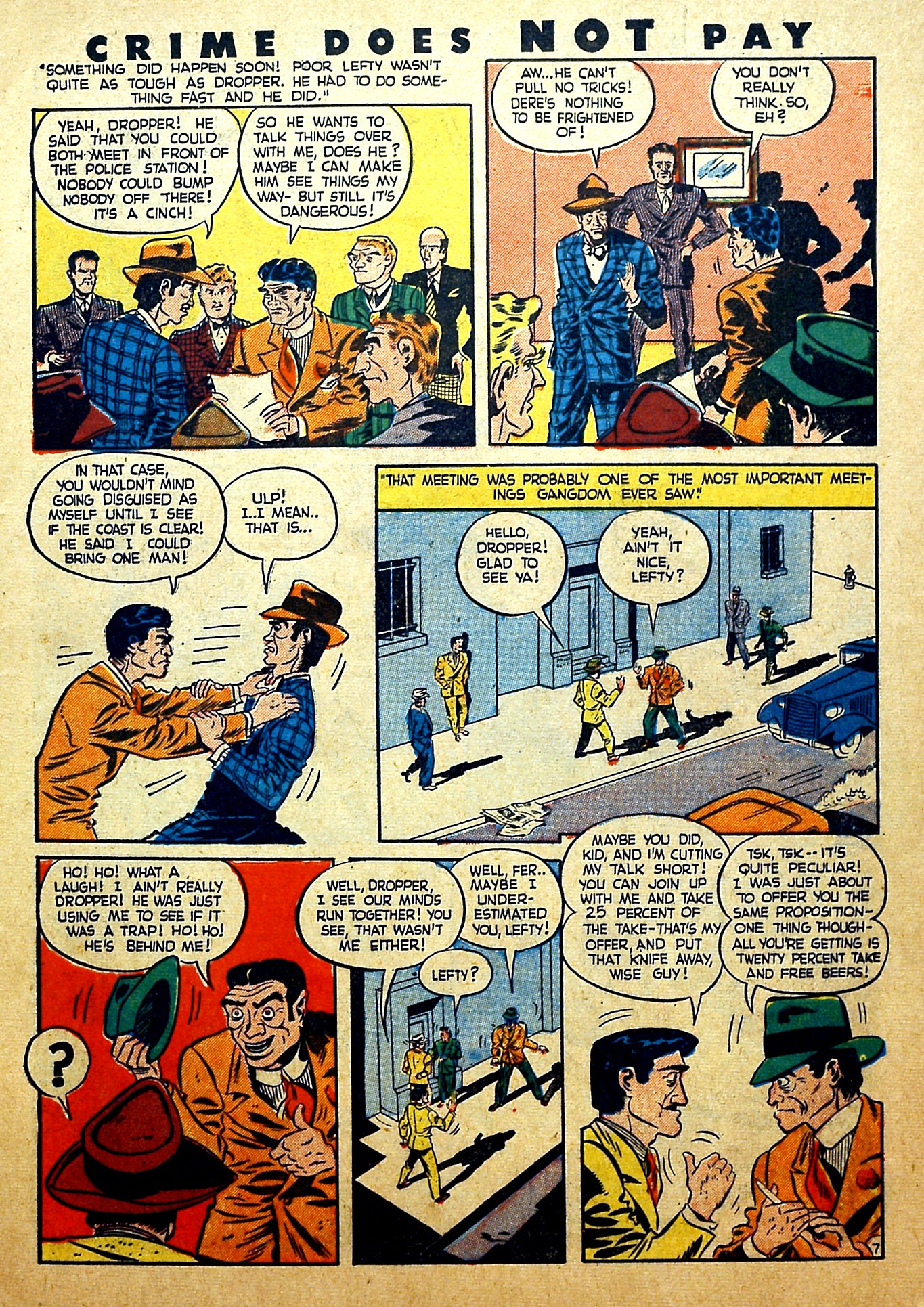 Crime Does Not Pay #28 (Lev Gleason), page 11. Public domain (US).