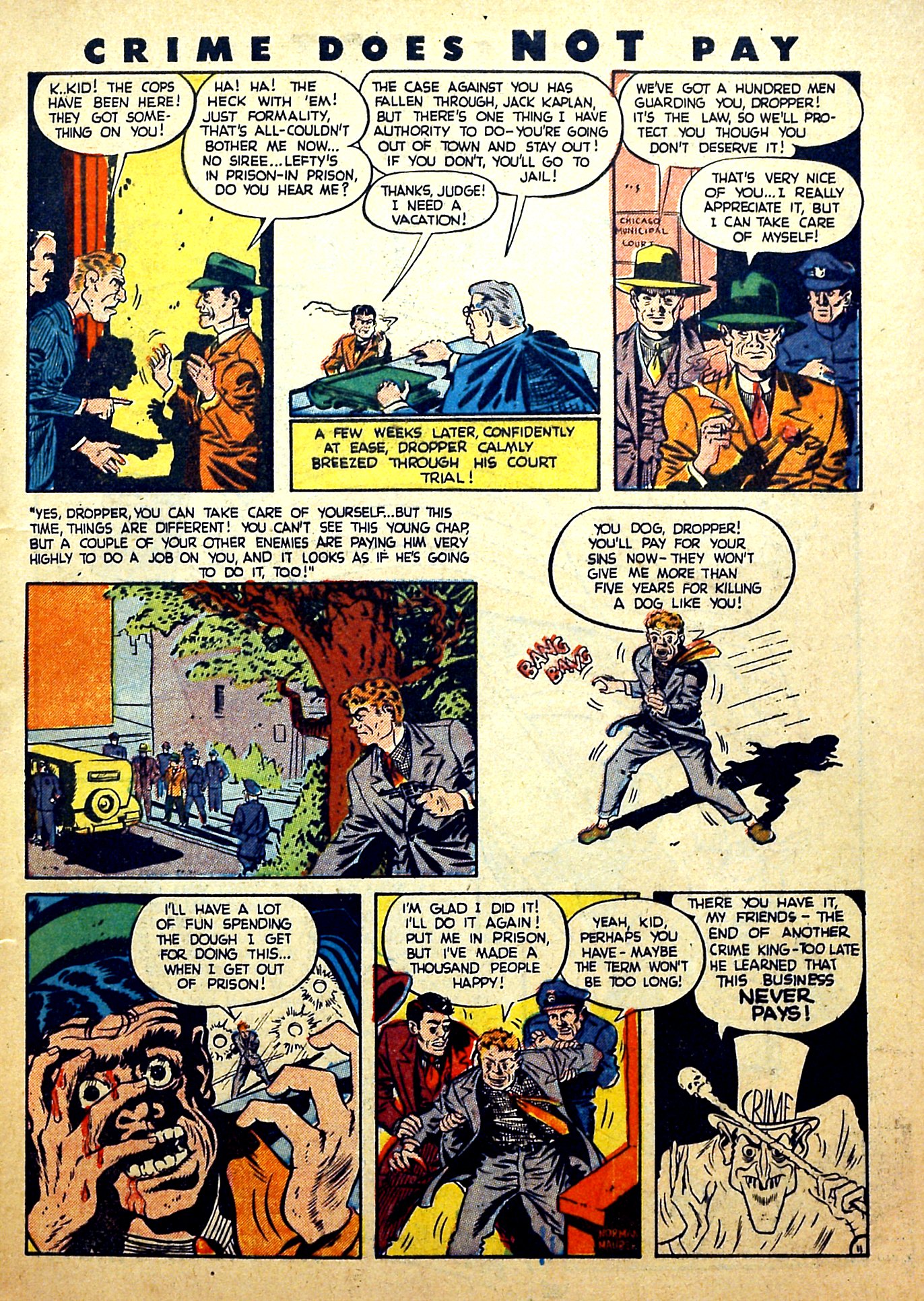 Crime Does Not Pay #28 (Lev Gleason), page 15. Public domain (US).
