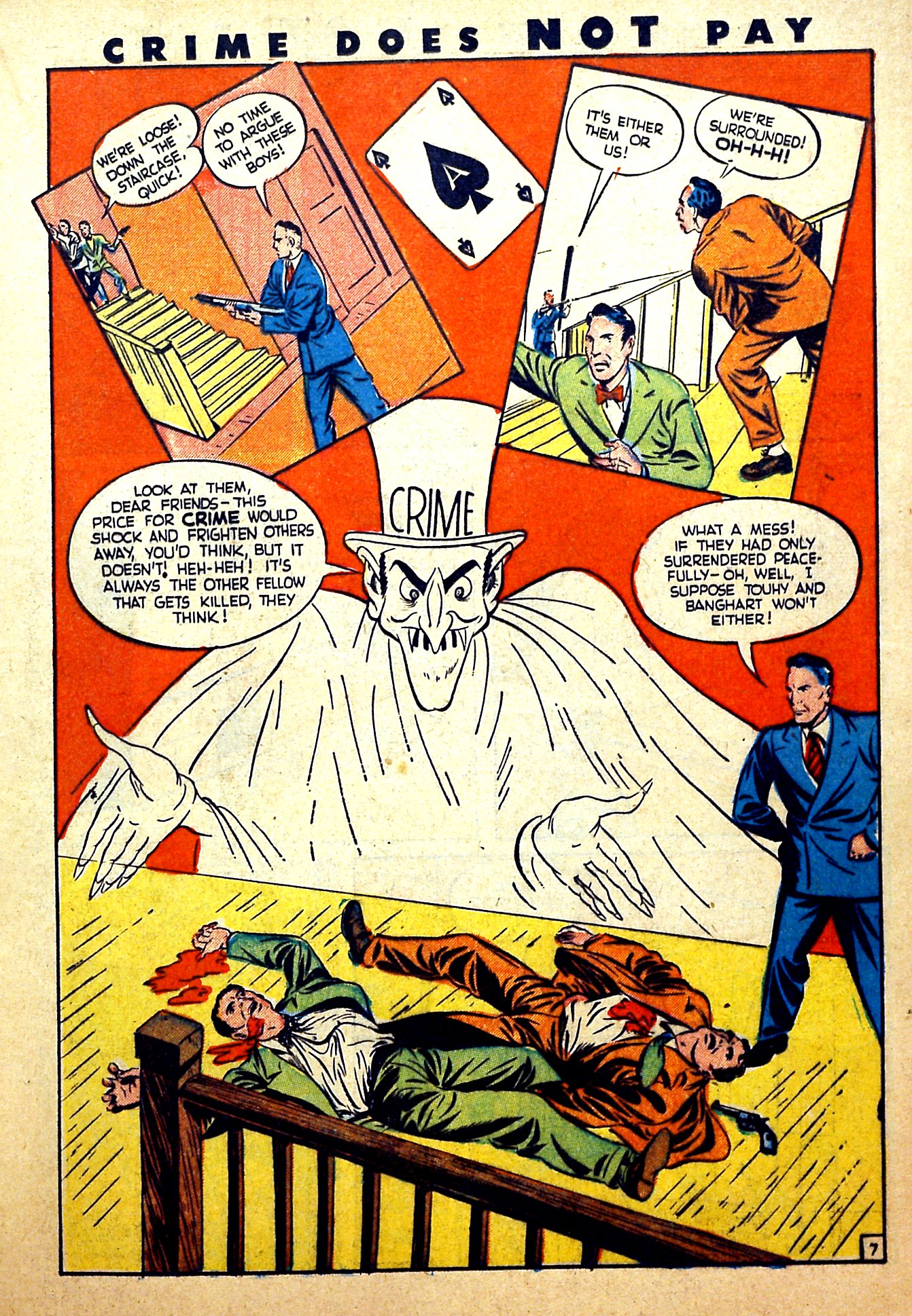 Crime Does Not Pay #28 (Lev Gleason), page 23. Public domain (US).