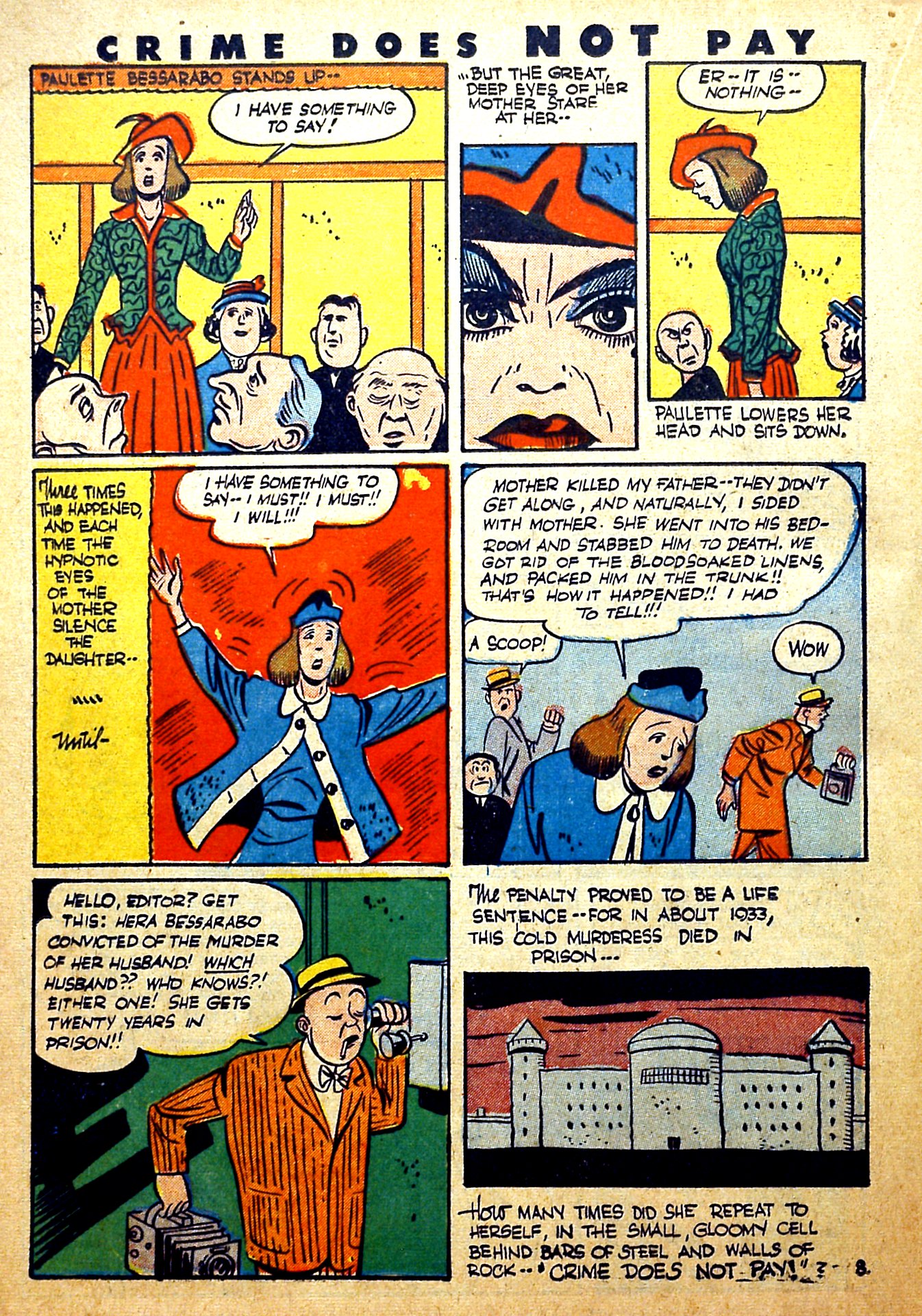 Crime Does Not Pay #28 (Lev Gleason), page 32. Public domain (US).