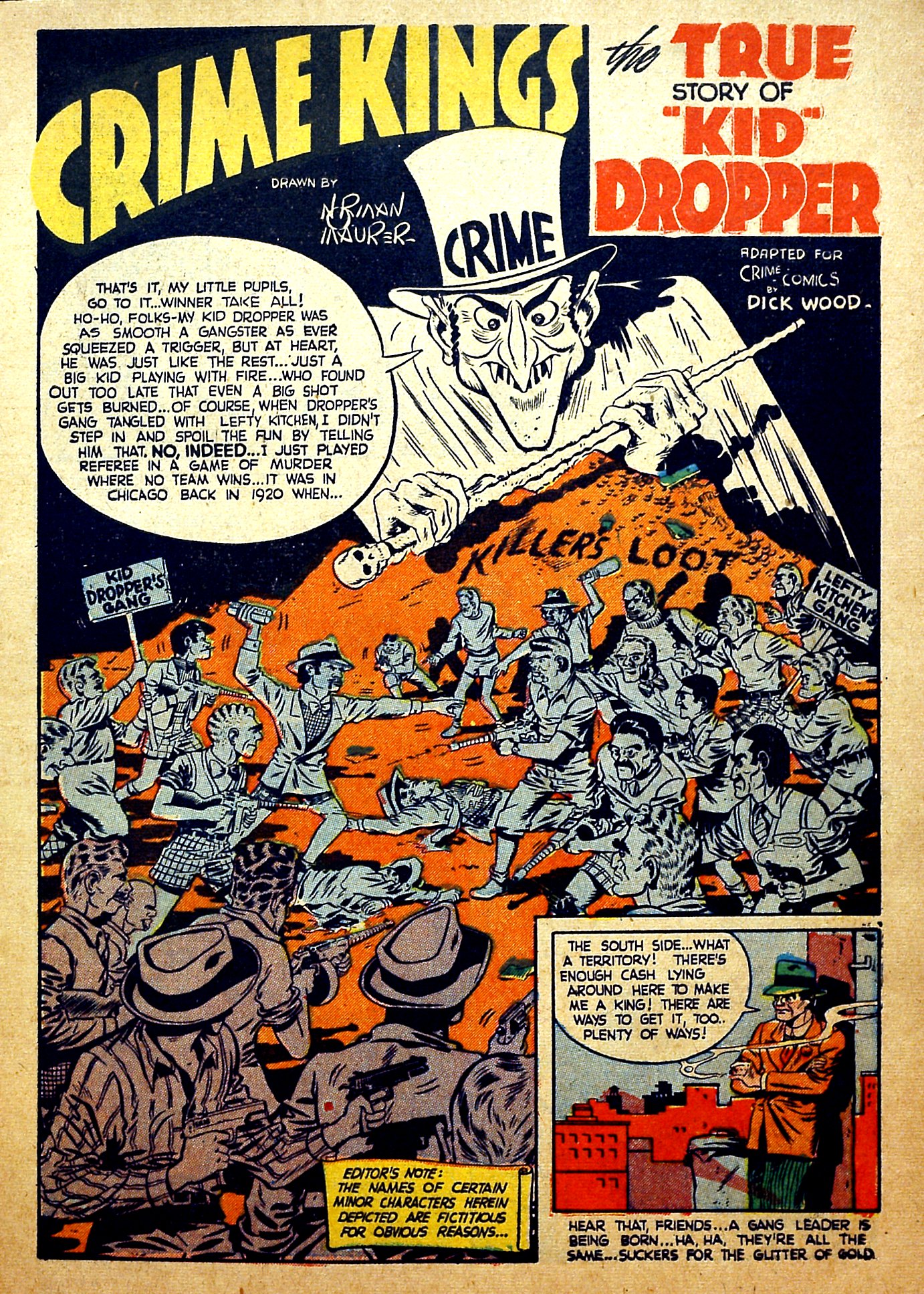 Crime Does Not Pay #28 (Lev Gleason), page 5. Public domain (US).