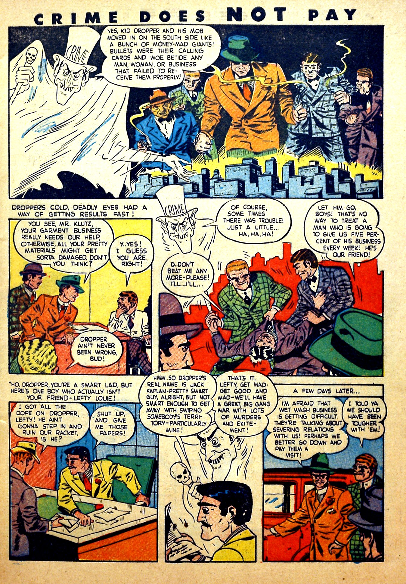 Crime Does Not Pay #28 (Lev Gleason), page 7. Public domain (US).