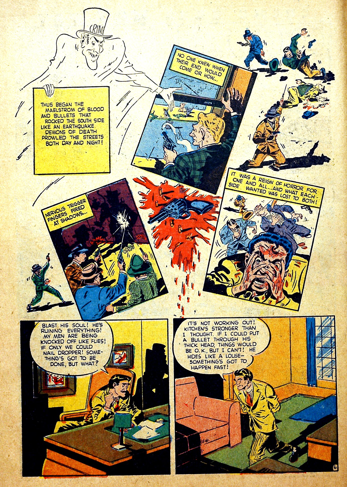 Crime Does Not Pay #28 (Lev Gleason), page 10. Public domain (US).