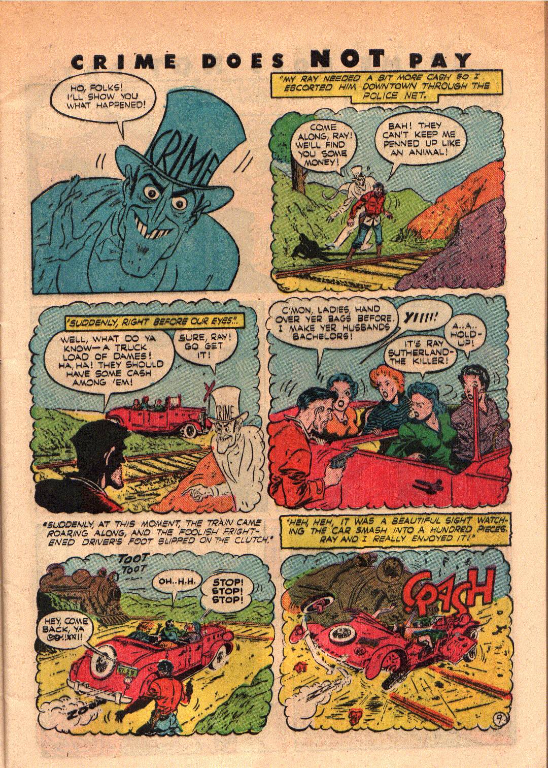 Crime Does Not Pay #39 (Lev Gleason), page 11. Public domain (US).