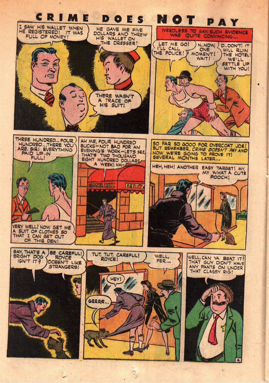 Crime Does Not Pay #39 (Lev Gleason), page 18. Public domain (US).