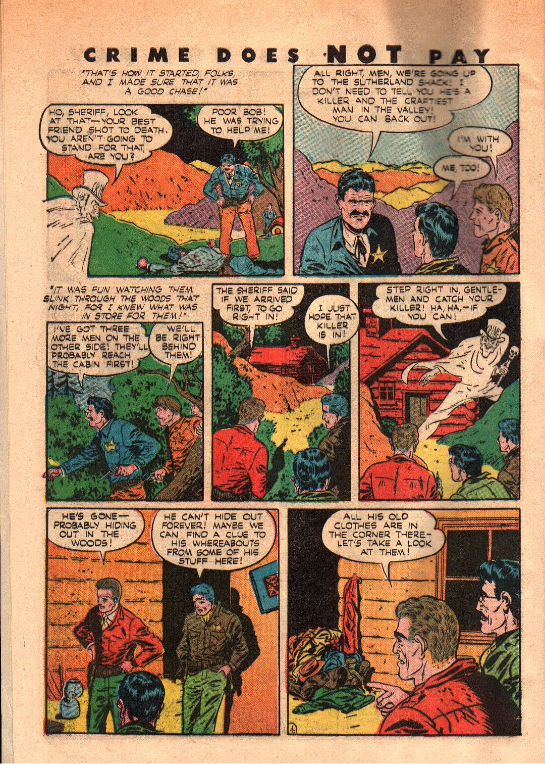 Crime Does Not Pay #39 (Lev Gleason), page 6. Public domain (US).