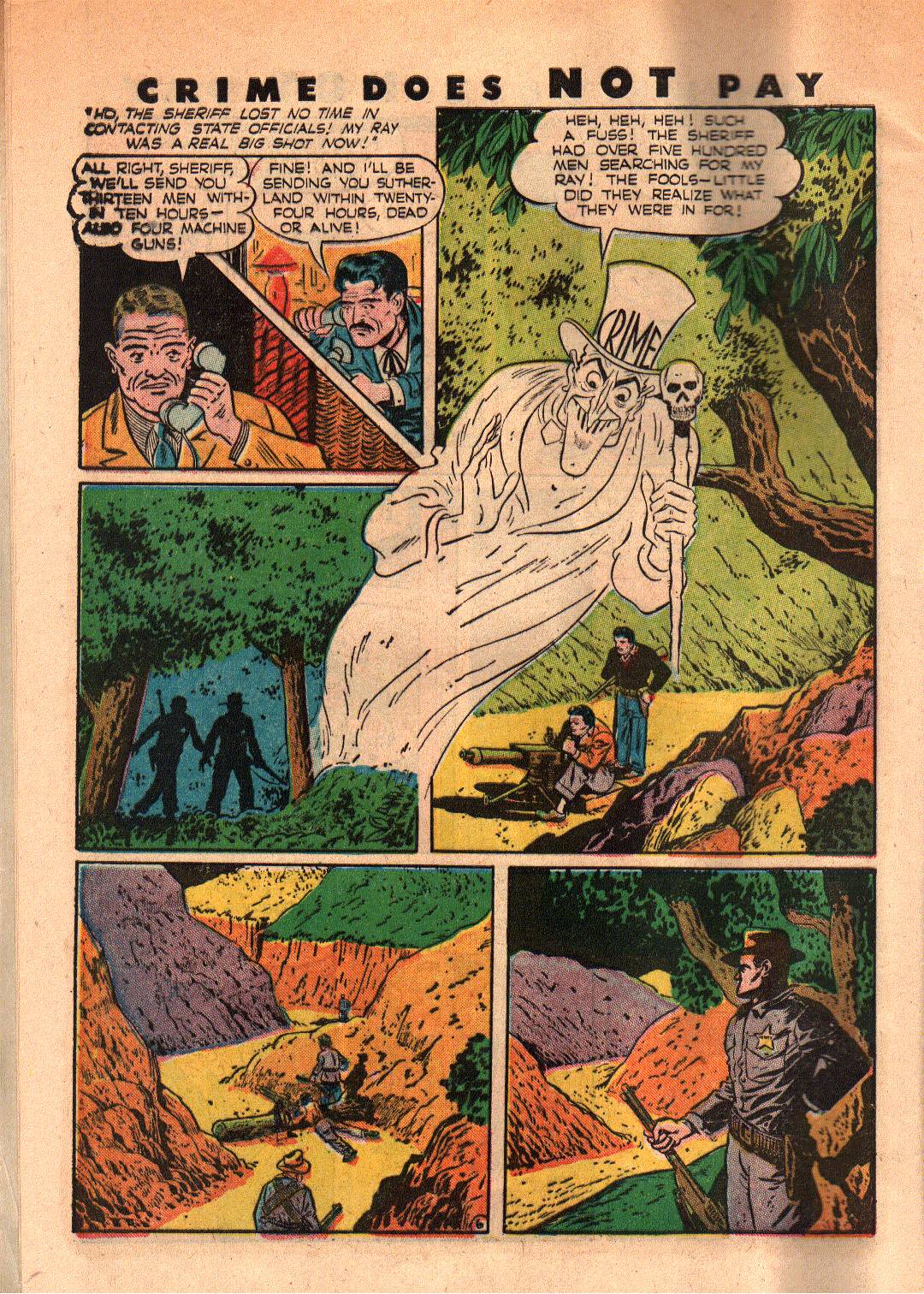 Crime Does Not Pay #39 (Lev Gleason), page 8. Public domain (US).