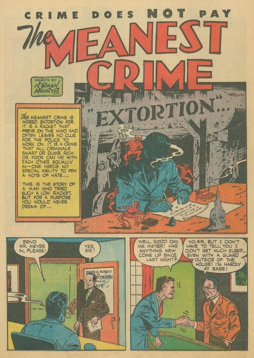Crime Does Not Pay #41 (Lev Gleason), page 19. Public domain (US).