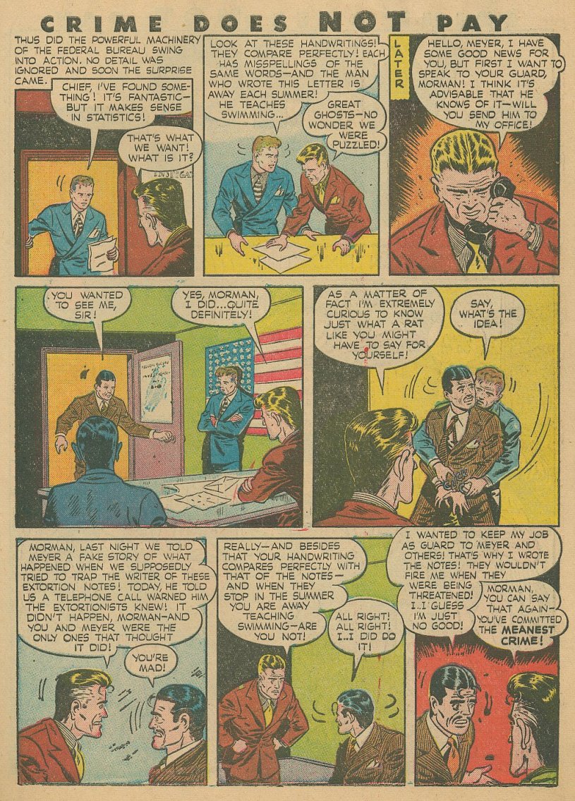 Crime Does Not Pay #41 (Lev Gleason), page 25. Public domain (US).