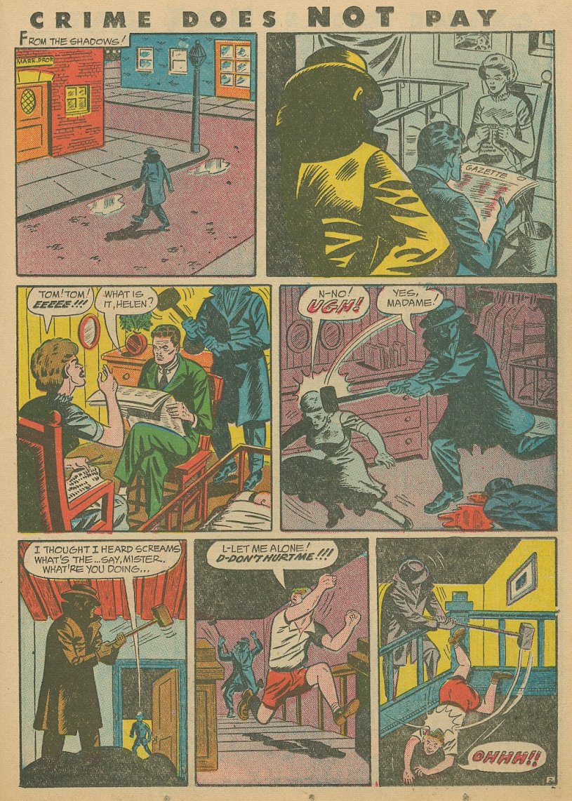 Crime Does Not Pay #41 (Lev Gleason), page 27. Public domain (US).