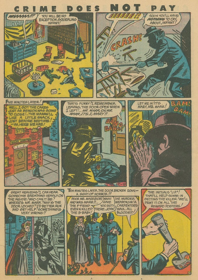Crime Does Not Pay #41 (Lev Gleason), page 28. Public domain (US).