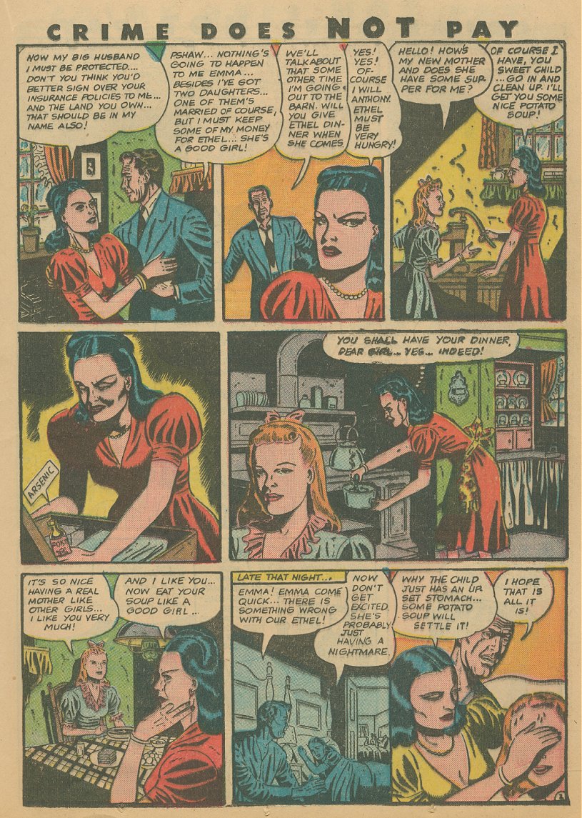 Crime Does Not Pay #41 (Lev Gleason), page 38. Public domain (US).