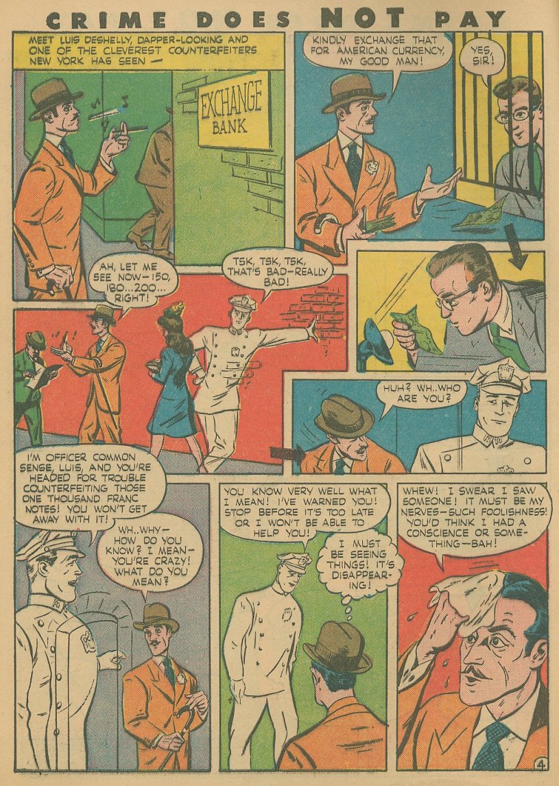 Crime Does Not Pay #41 (Lev Gleason), page 5. Public domain (US).