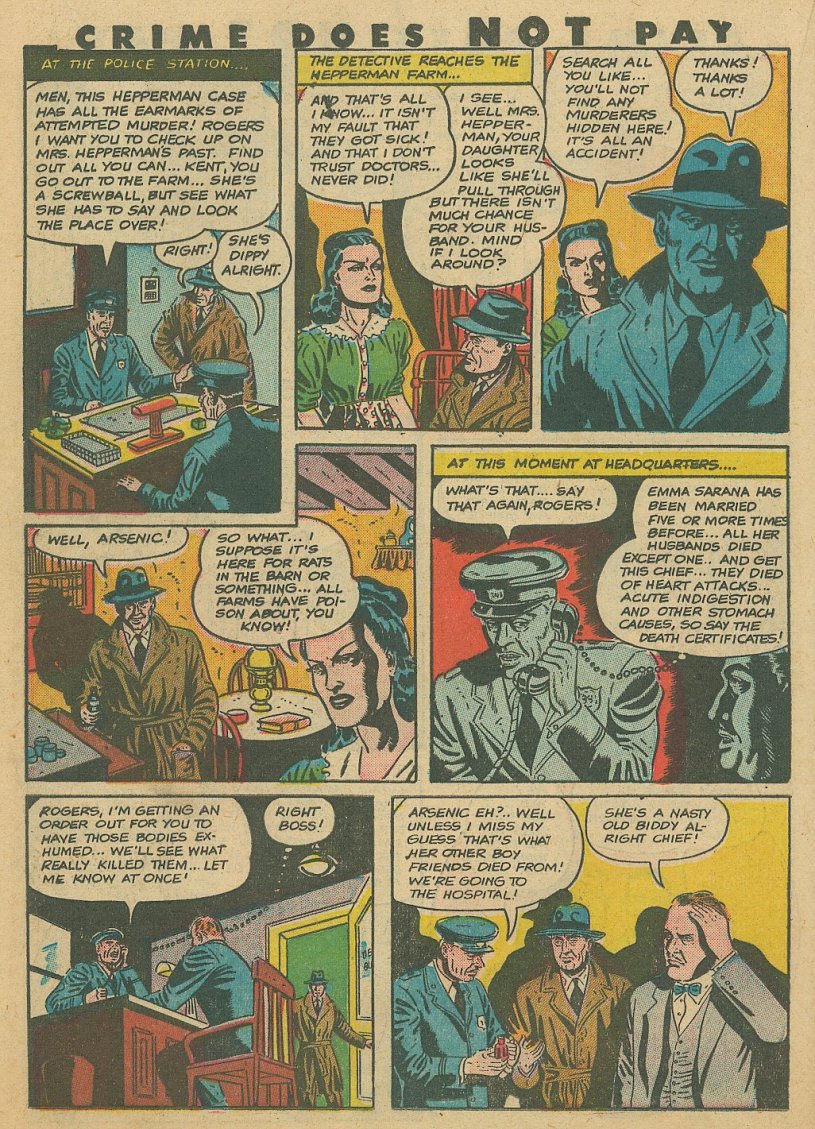 Crime Does Not Pay #41 (Lev Gleason), page 41. Public domain (US).