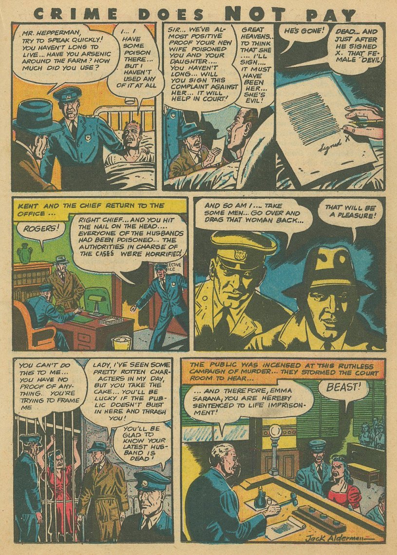 Crime Does Not Pay #41 (Lev Gleason), page 42. Public domain (US).
