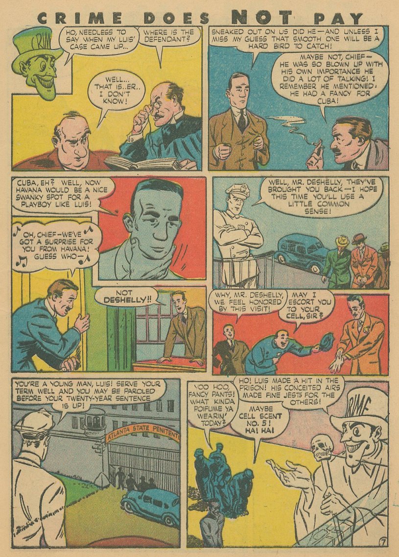 Crime Does Not Pay #41 (Lev Gleason), page 8. Public domain (US).