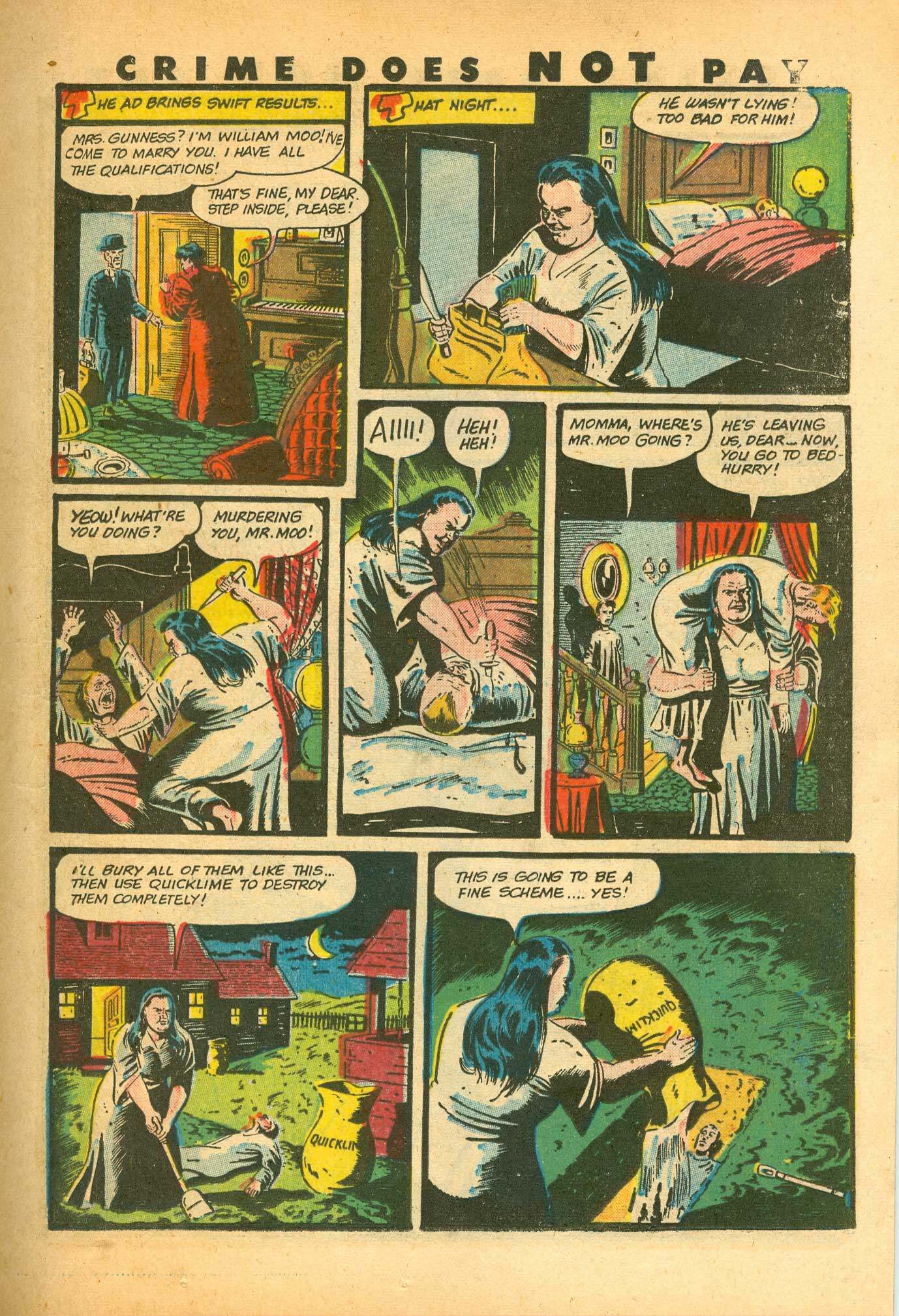 Crime Does Not Pay #44 (Lev Gleason), page 19. Public domain (US).