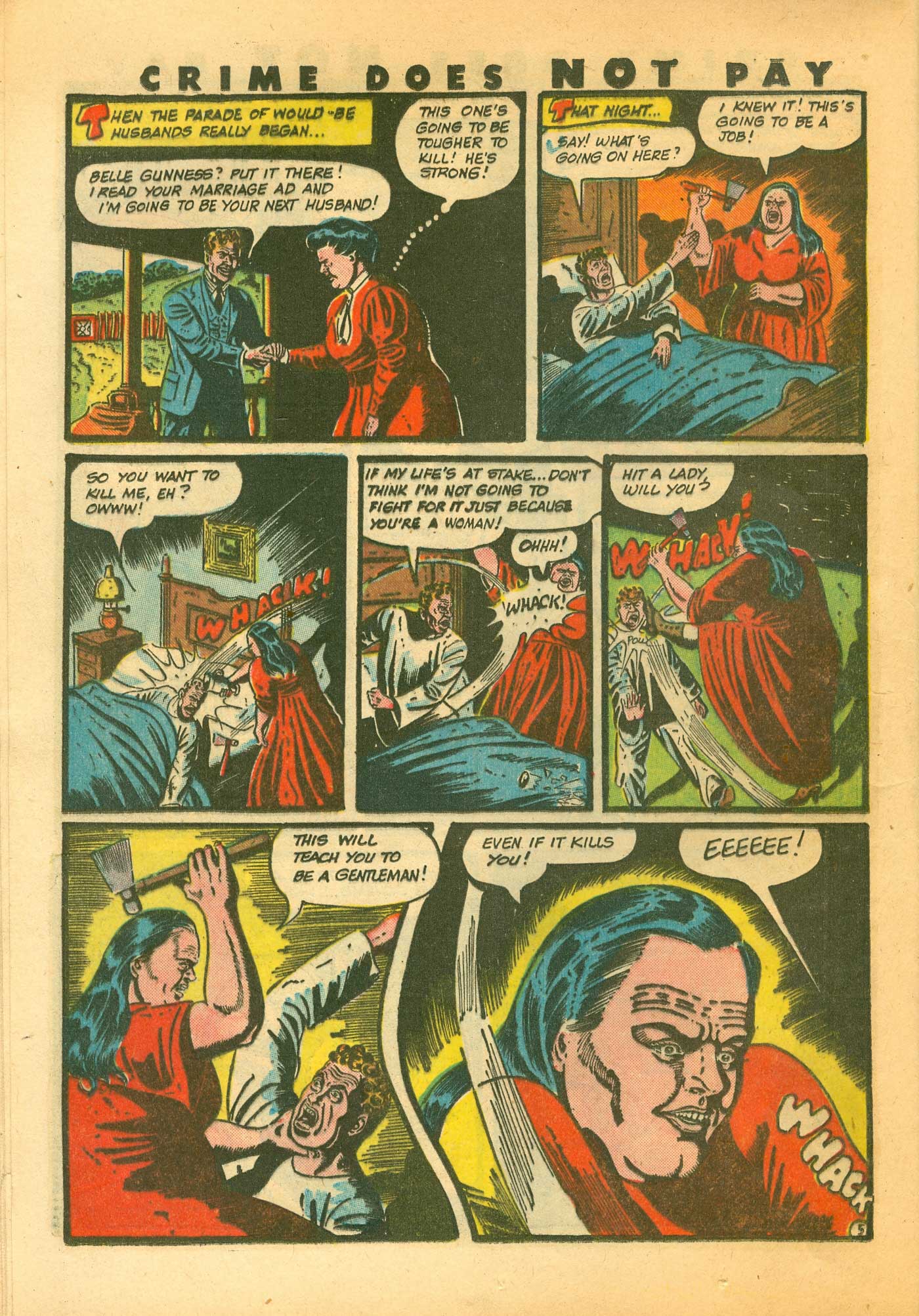 Crime Does Not Pay #44 (Lev Gleason), page 20. Public domain (US).