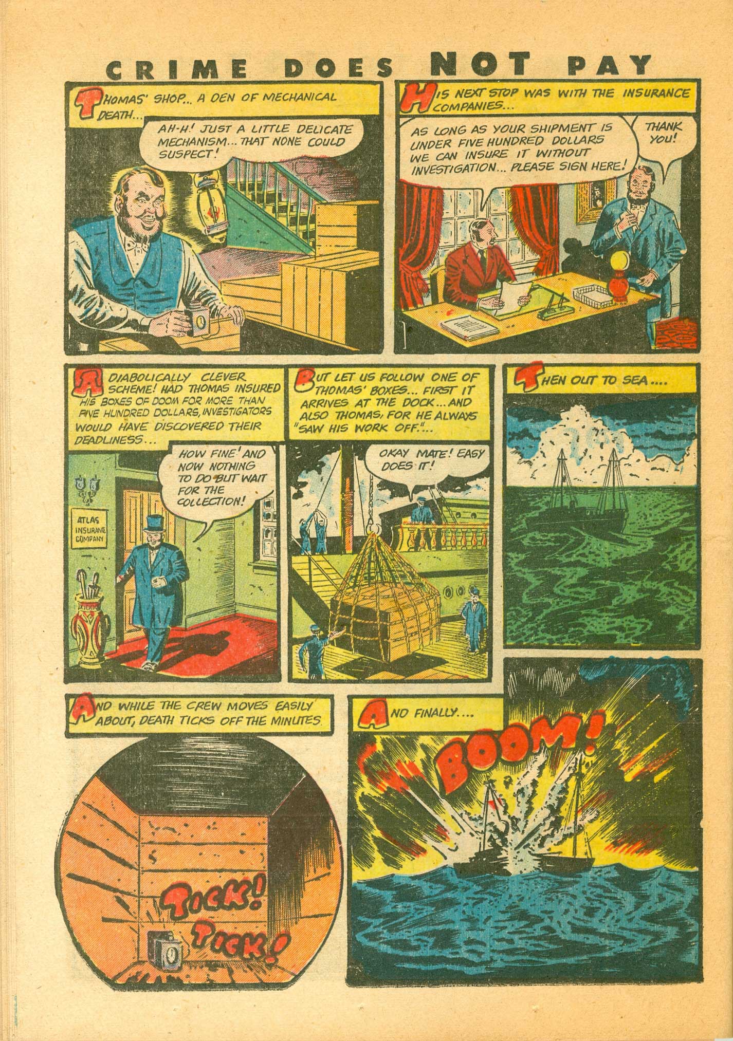 Crime Does Not Pay #44 (Lev Gleason), page 53. Public domain (US).