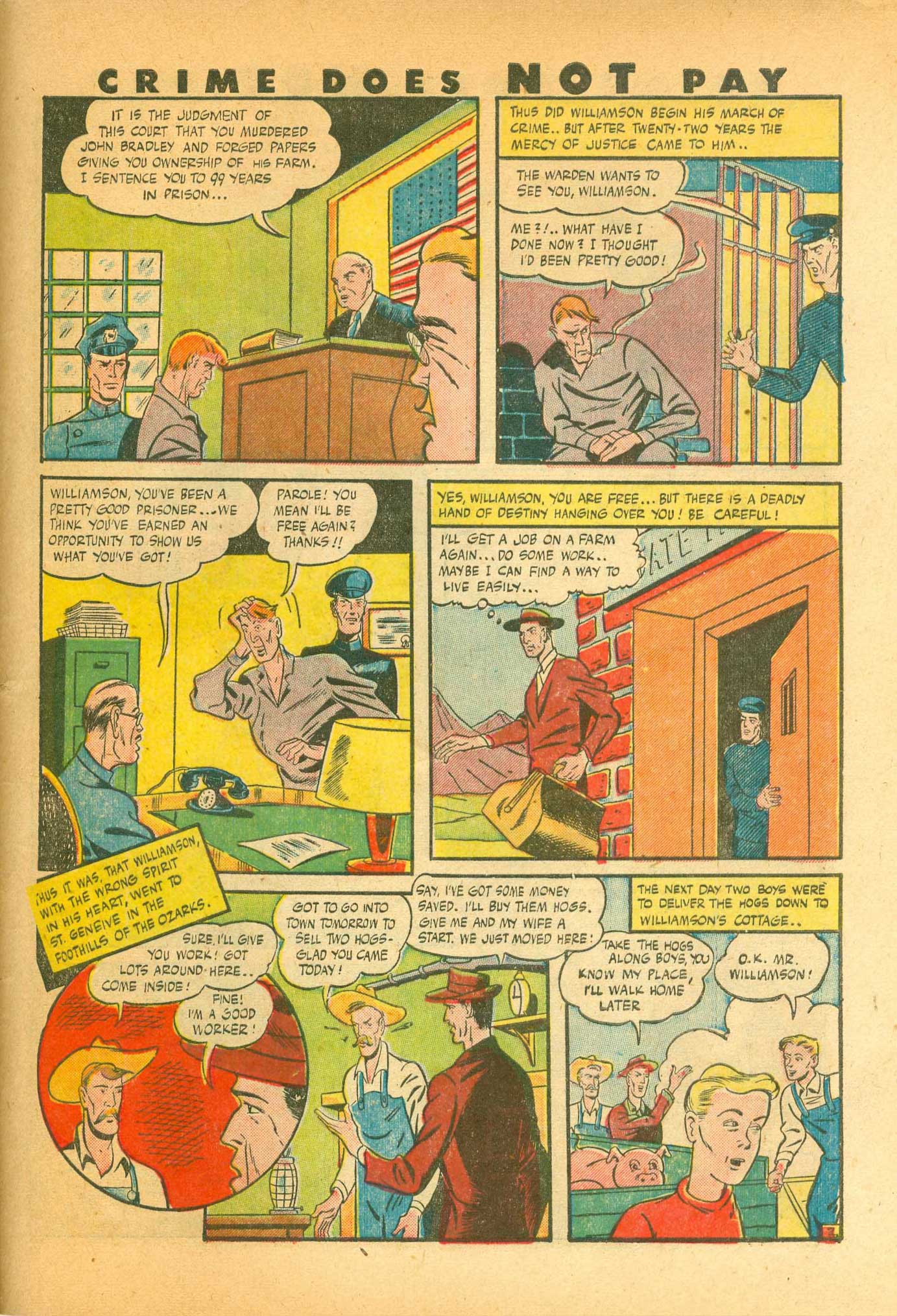 Crime Does Not Pay #44 (Lev Gleason), page 58. Public domain (US).