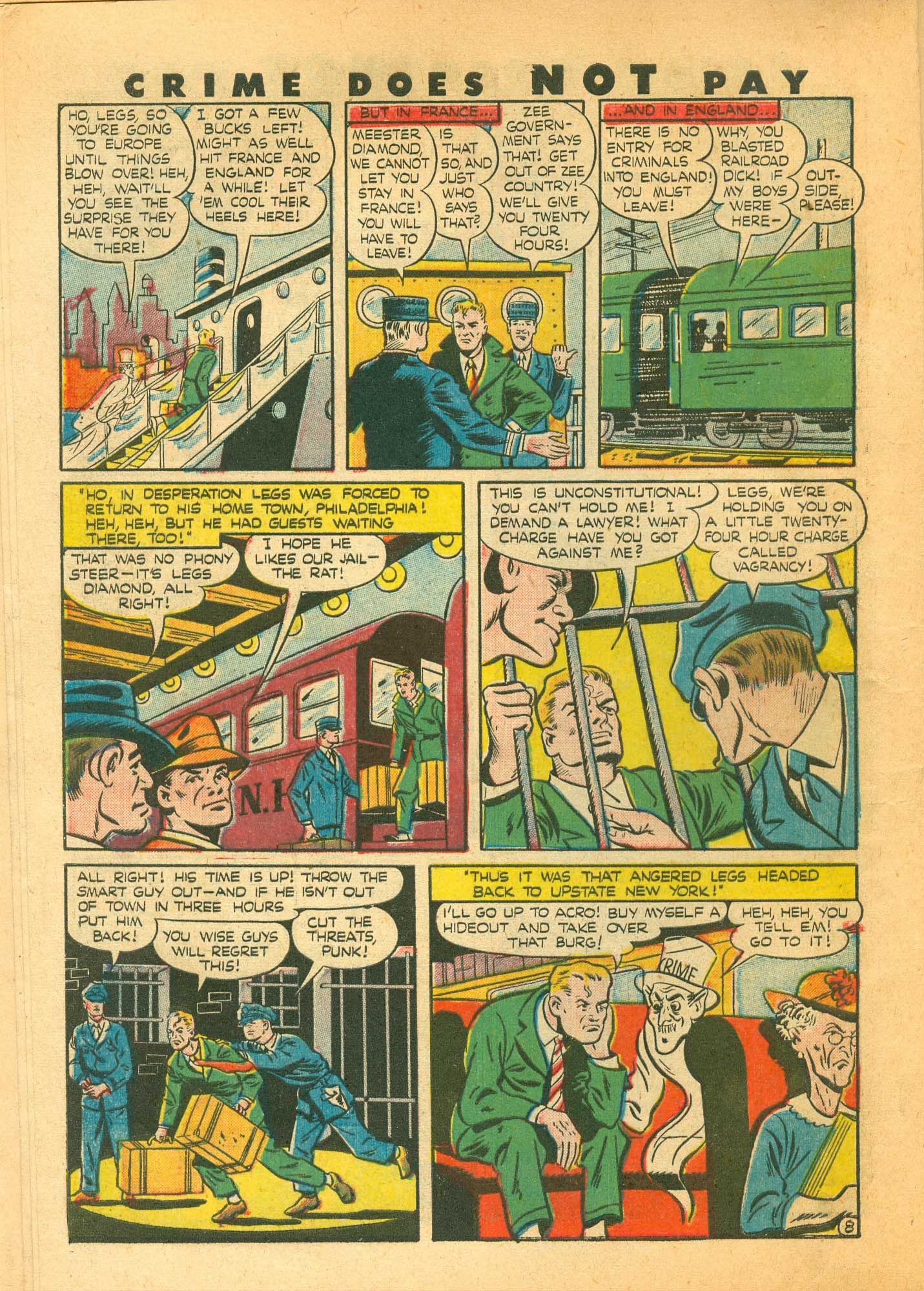 Crime Does Not Pay #44 (Lev Gleason), page 10. Public domain (US).
