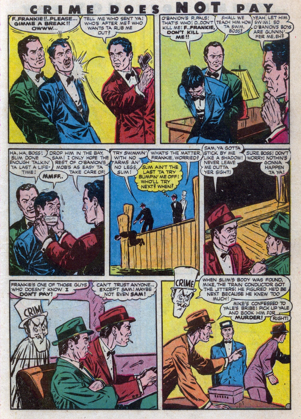 Crime Does Not Pay #48 (Lev Gleason), page 13. Public domain (US).