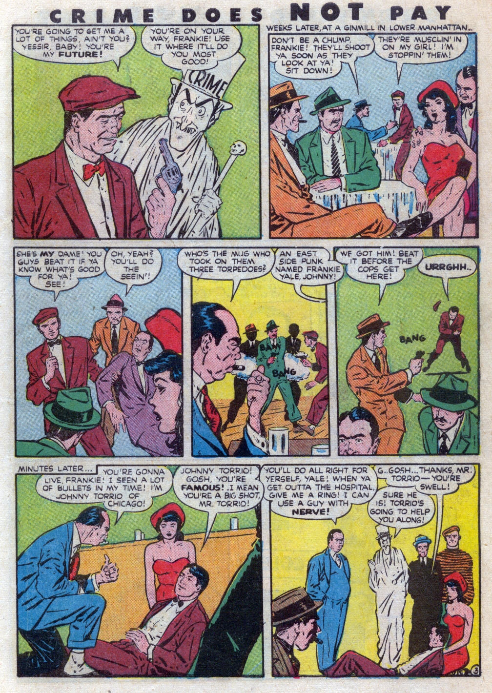 Crime Does Not Pay #48 (Lev Gleason), page 5. Public domain (US).