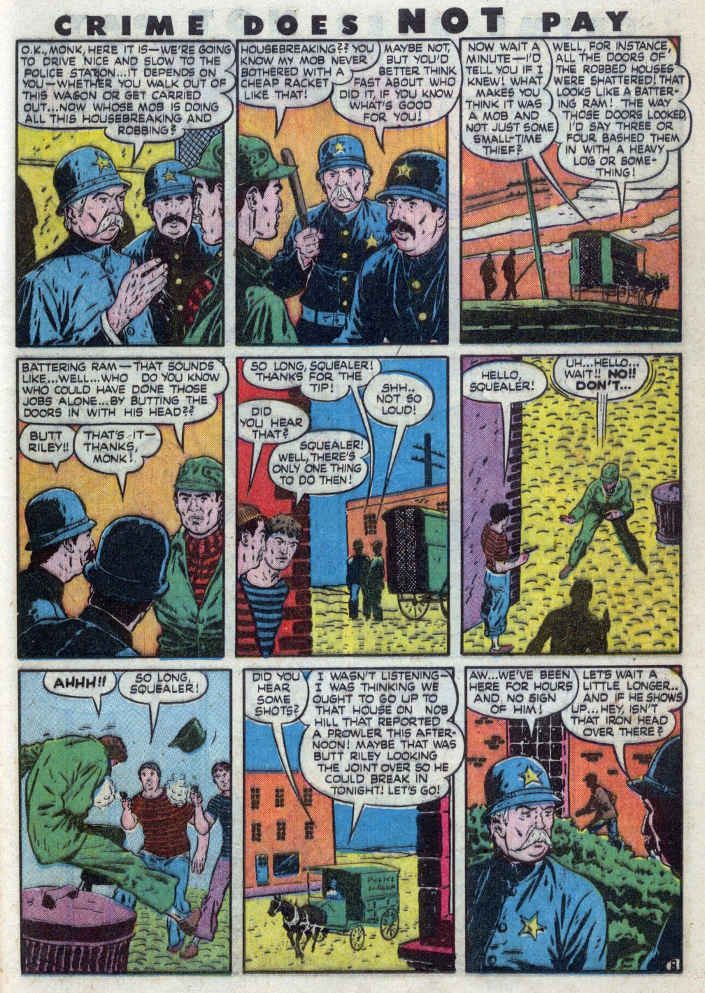 Crime Does Not Pay #48 (Lev Gleason), page 45. Public domain (US).