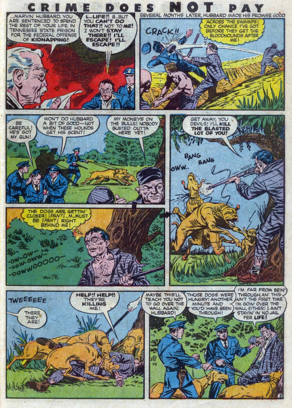 Crime Does Not Pay #48 (Lev Gleason), page 55. Public domain (US).