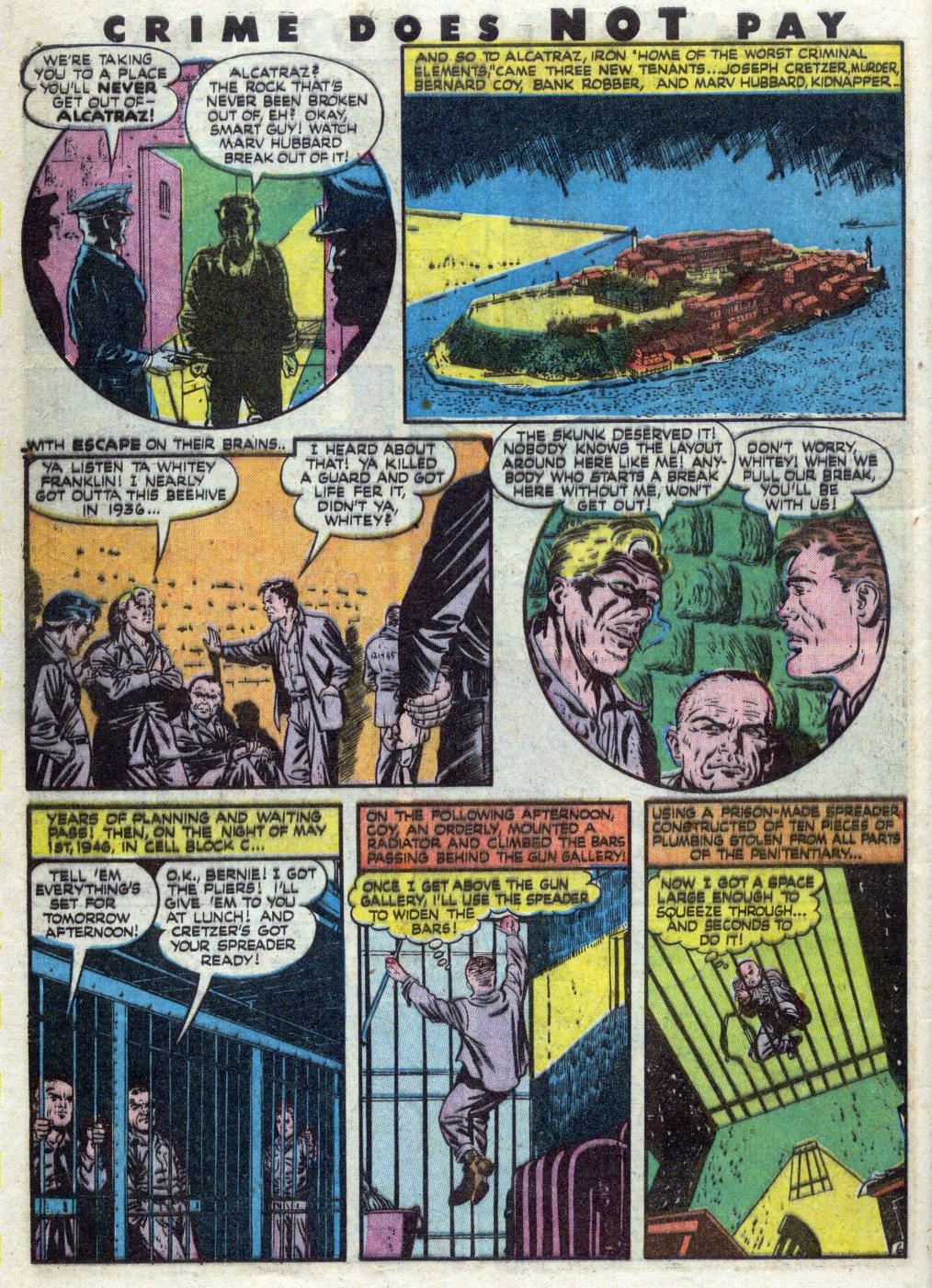 Crime Does Not Pay #48 (Lev Gleason), page 56. Public domain (US).