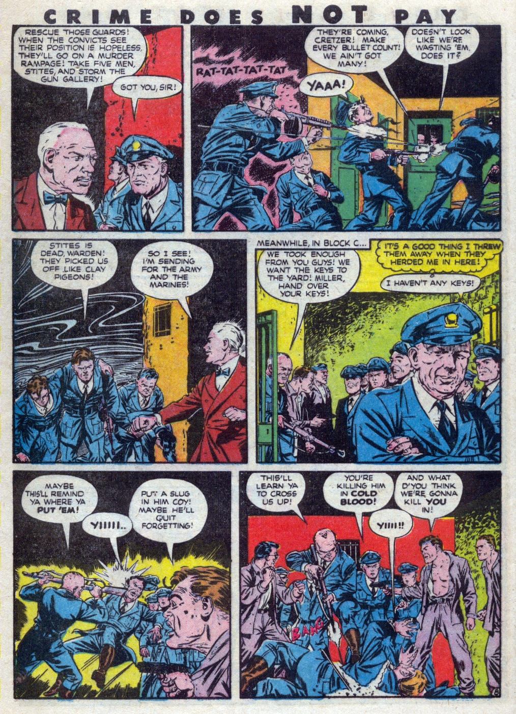 Crime Does Not Pay #48 (Lev Gleason), page 58. Public domain (US).