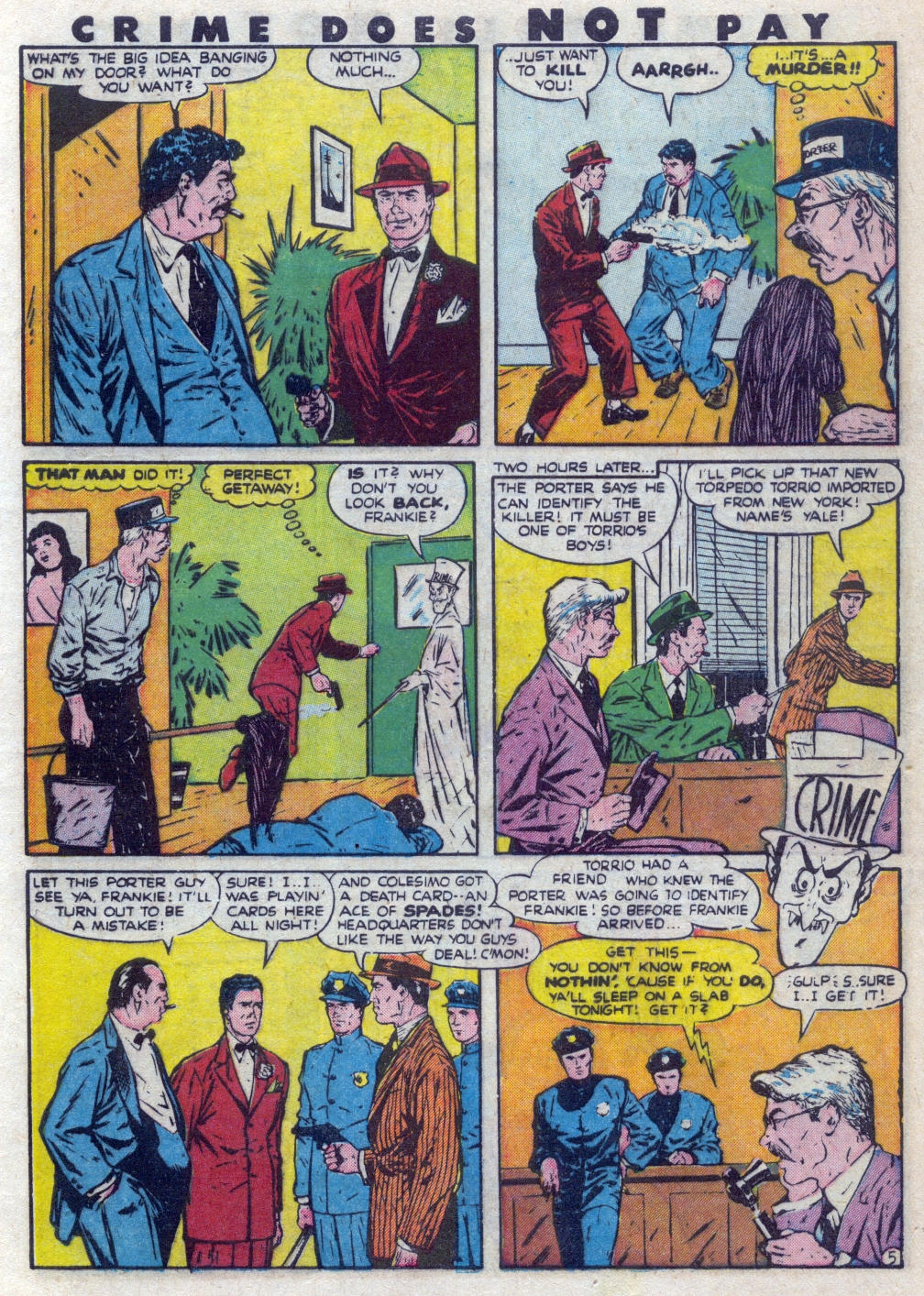 Crime Does Not Pay #48 (Lev Gleason), page 7. Public domain (US).