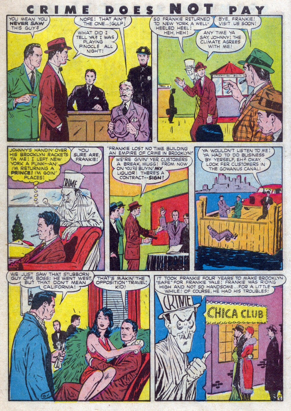 Crime Does Not Pay #48 (Lev Gleason), page 8. Public domain (US).