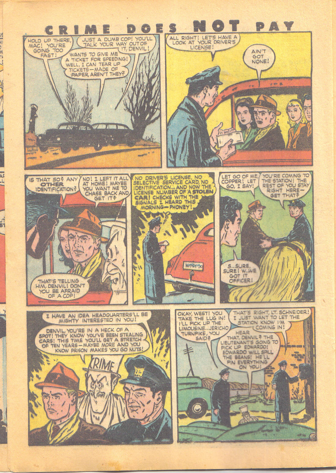 Crime Does Not Pay #49 (Lev Gleason), page 13. Public domain (US).