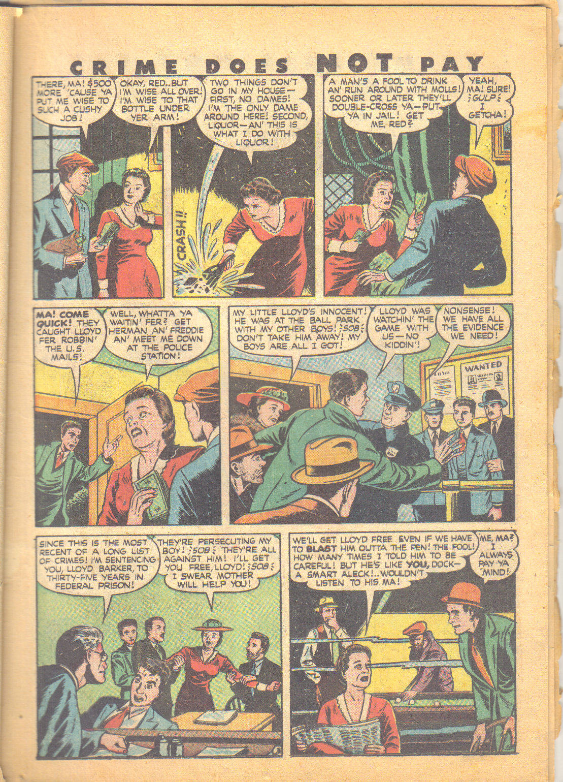 Crime Does Not Pay #49 (Lev Gleason), page 20. Public domain (US).
